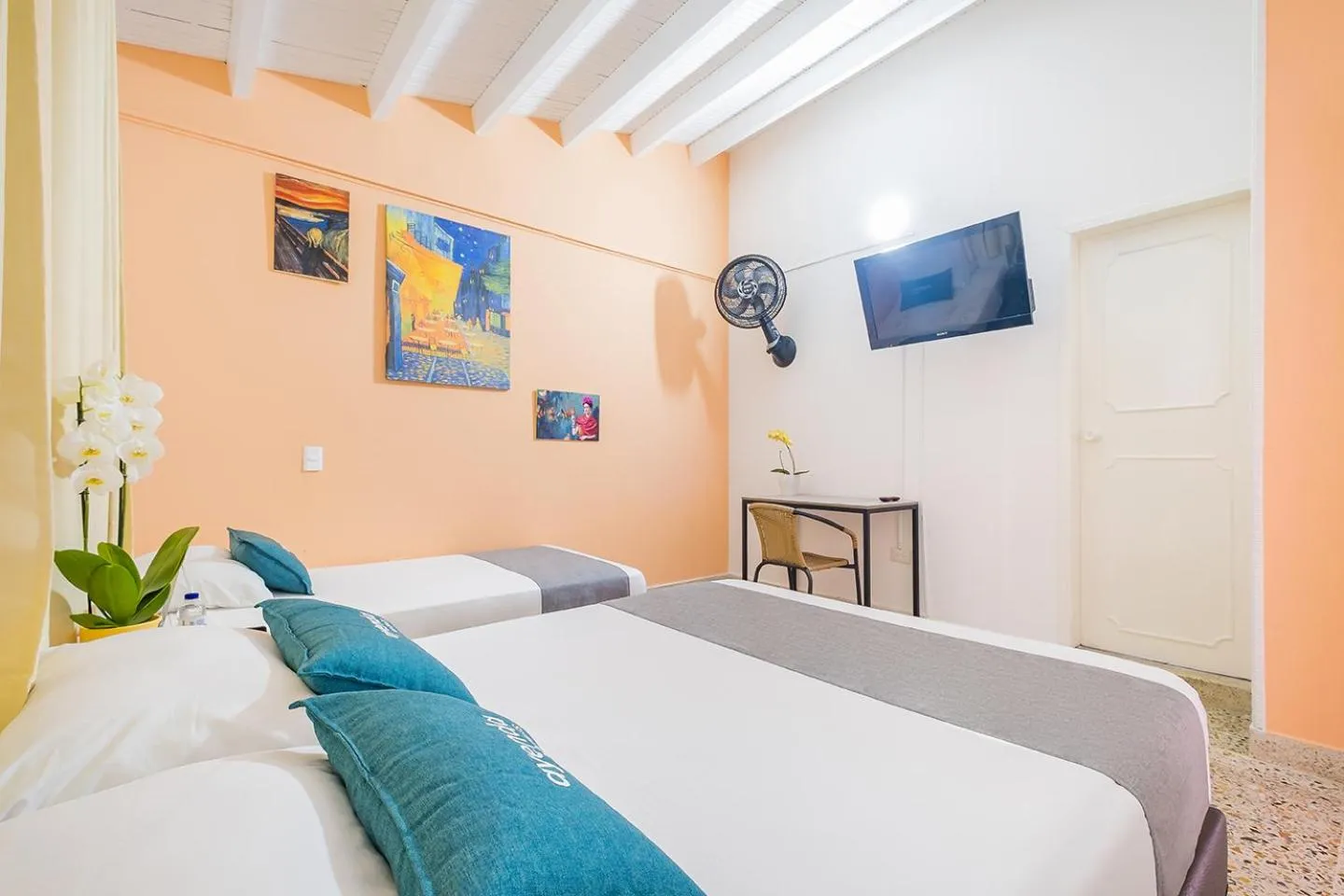 Bed in Casa de Pinos Hotel