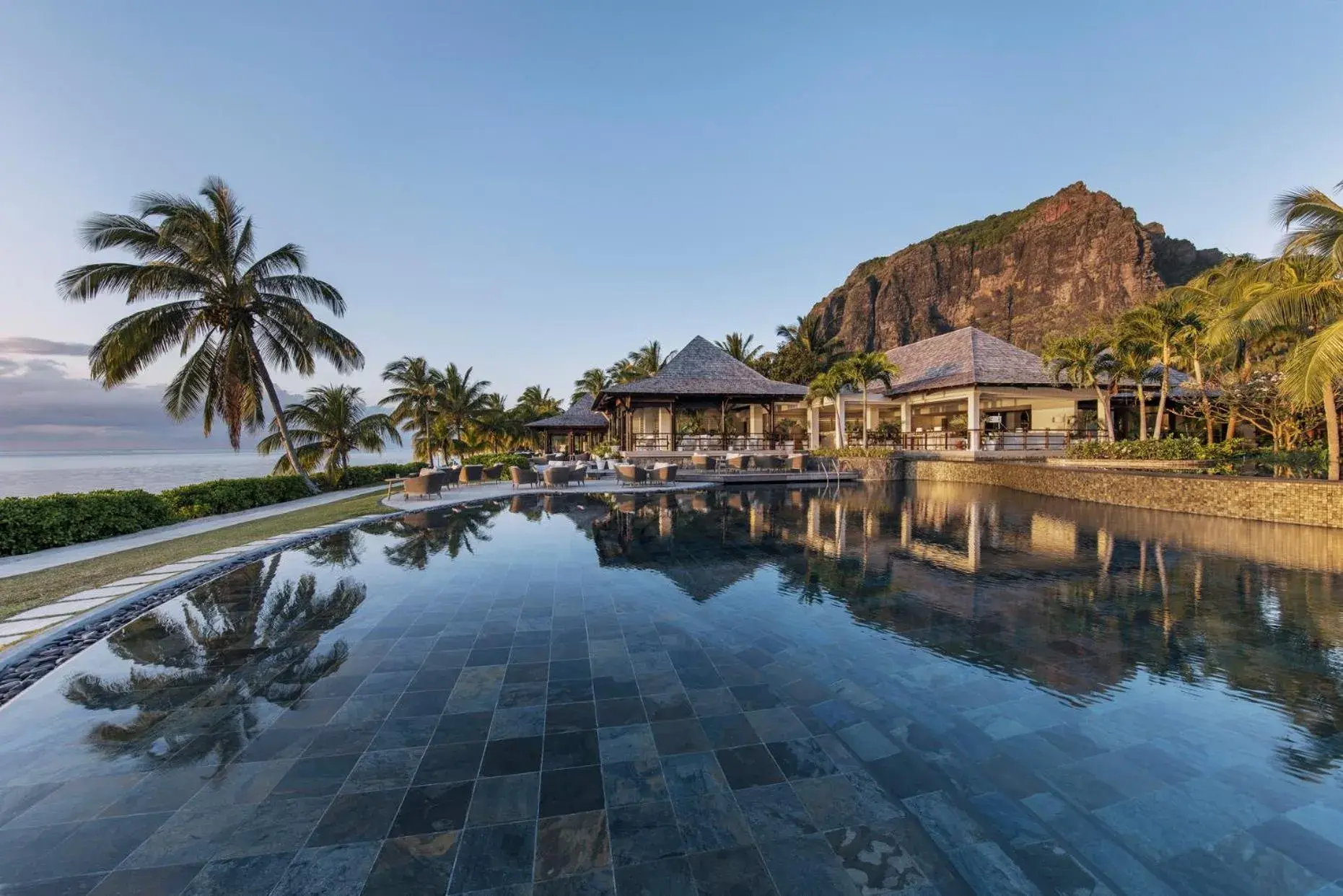 Swimming pool in LUX* Le Morne Resort Swimming pool in LUX* Le Morne Resort