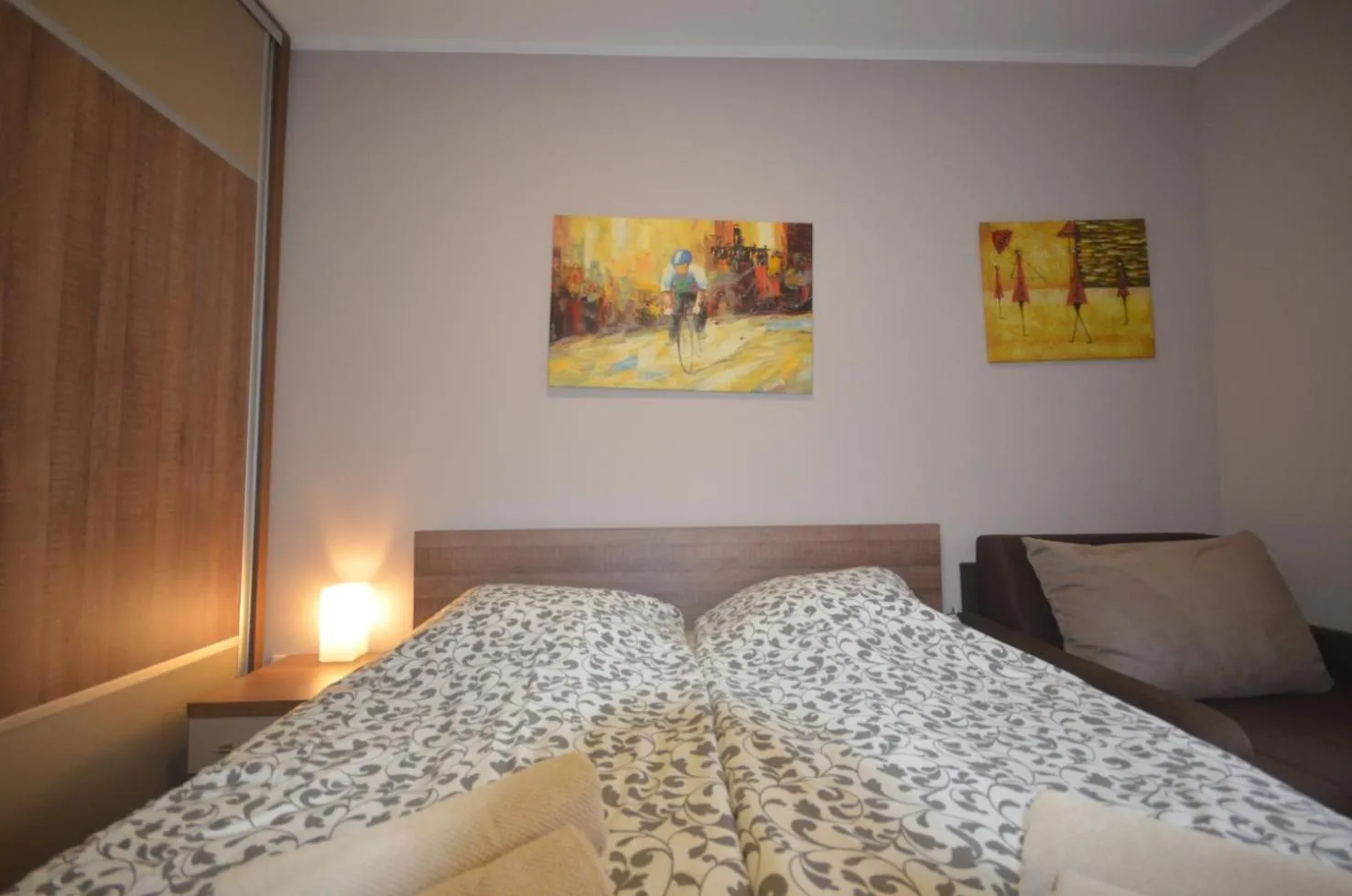Bed in Simona Lux Apartment