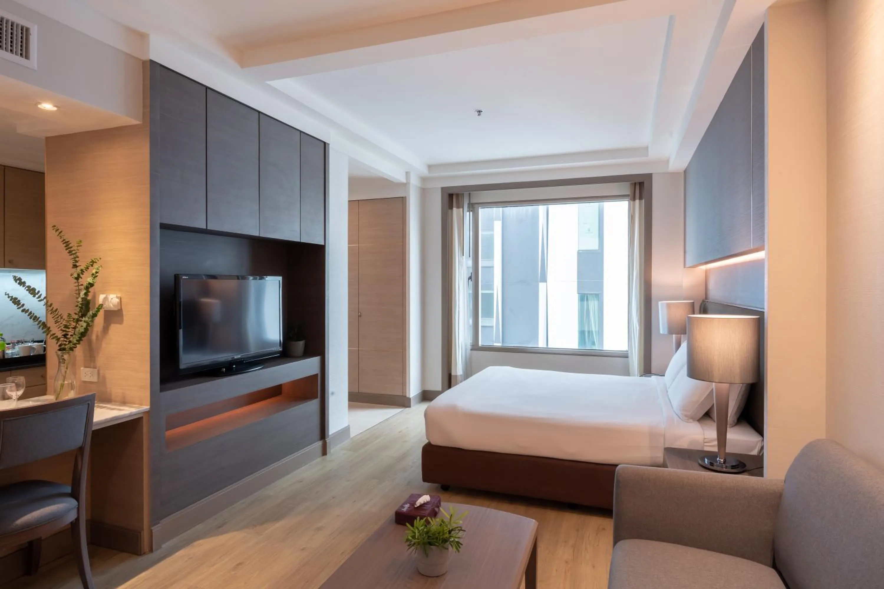 Bed in Jasmine City Hotel