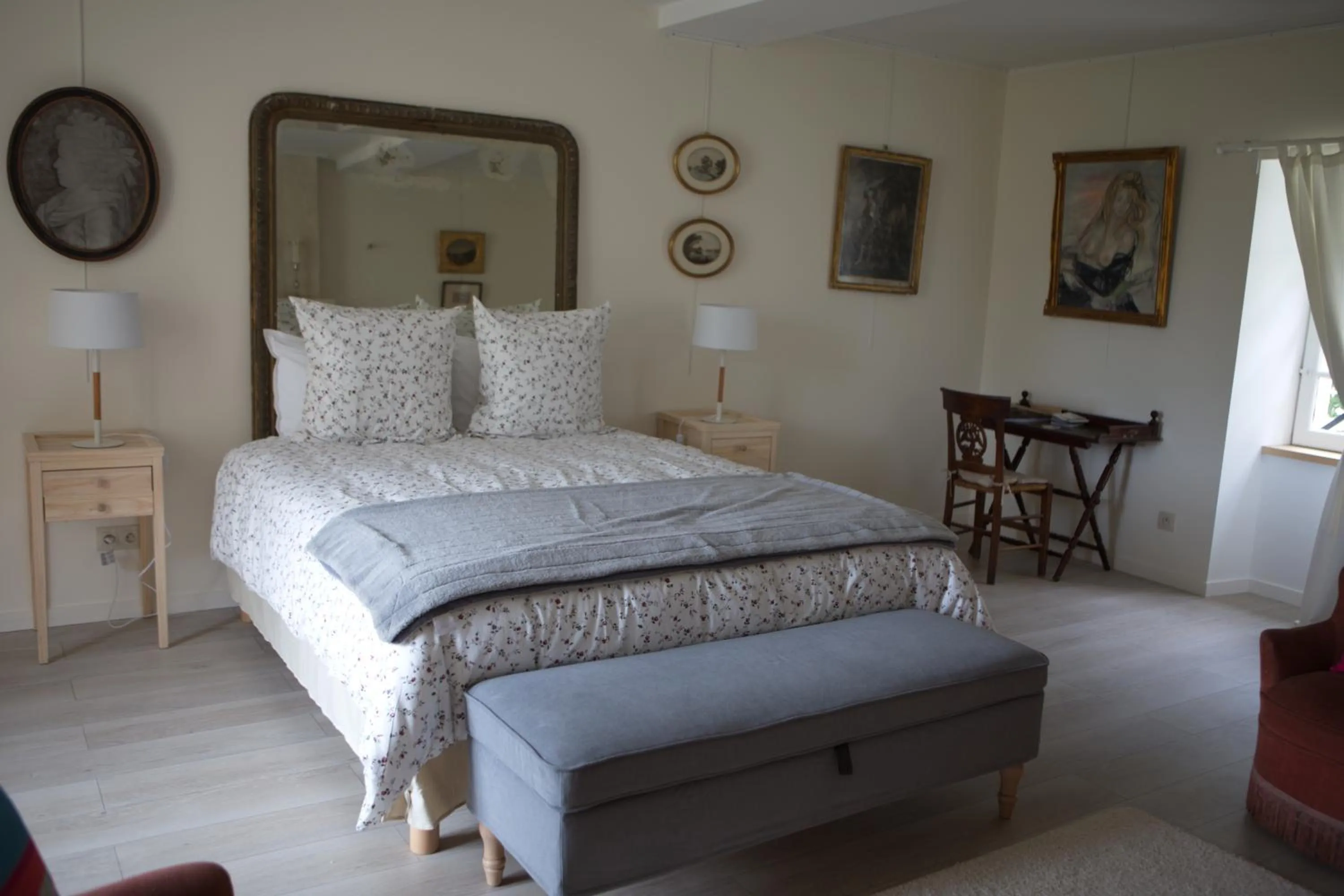 Bed in Le Manoir du Ribardon
