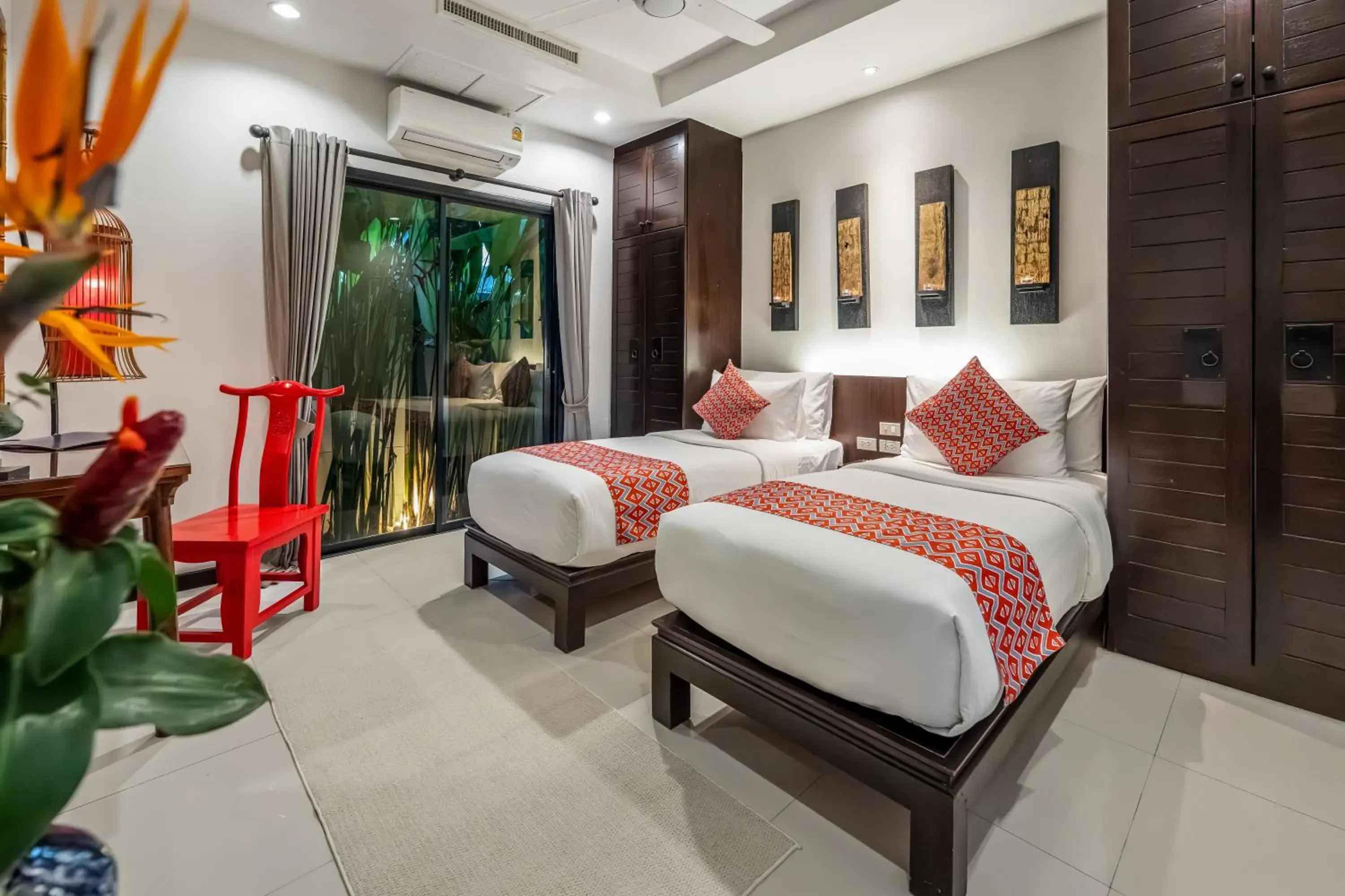 Bed in The Bell Pool Villa Resort Phuket Bed in The Bell Pool Villa Resort Phuket