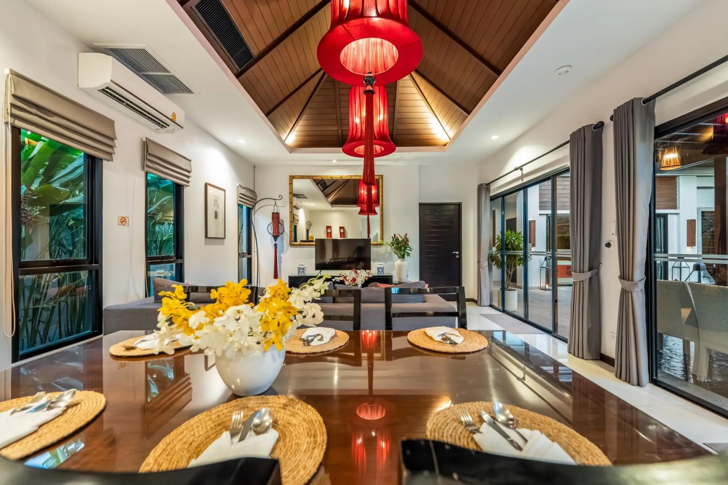Living room in The Bell Pool Villa Resort Phuket Living room in The Bell Pool Villa Resort Phuket