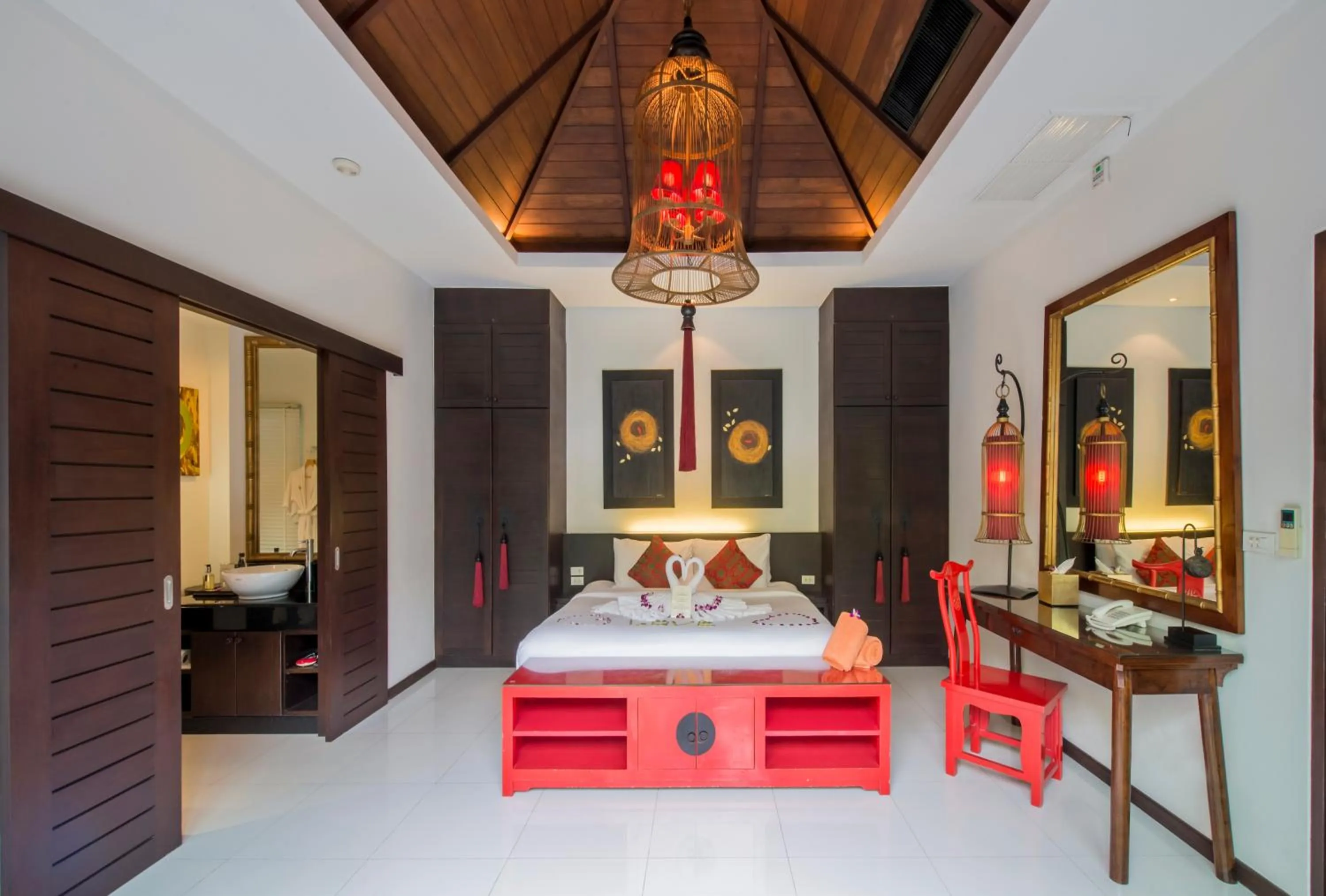 Bedroom, Bed in The Bell Pool Villa Resort Phuket