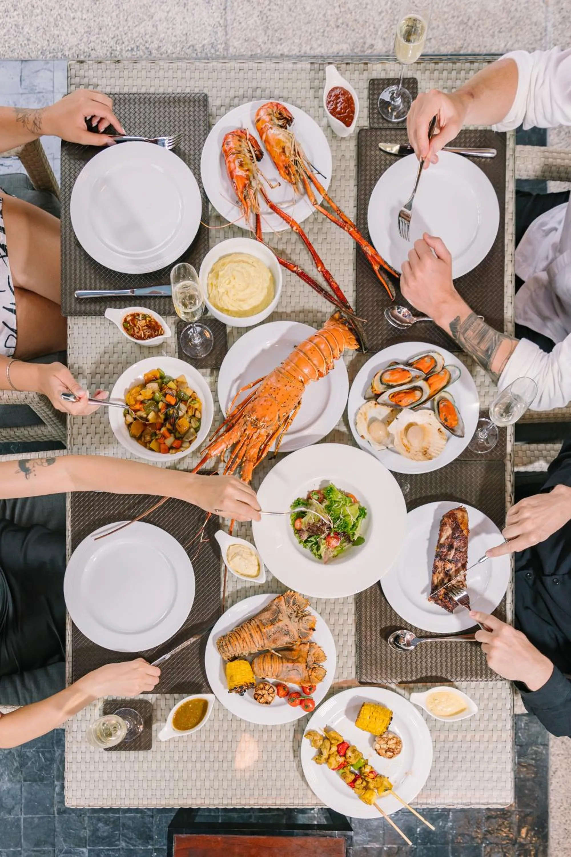 People in The Bell Pool Villa Resort Phuket