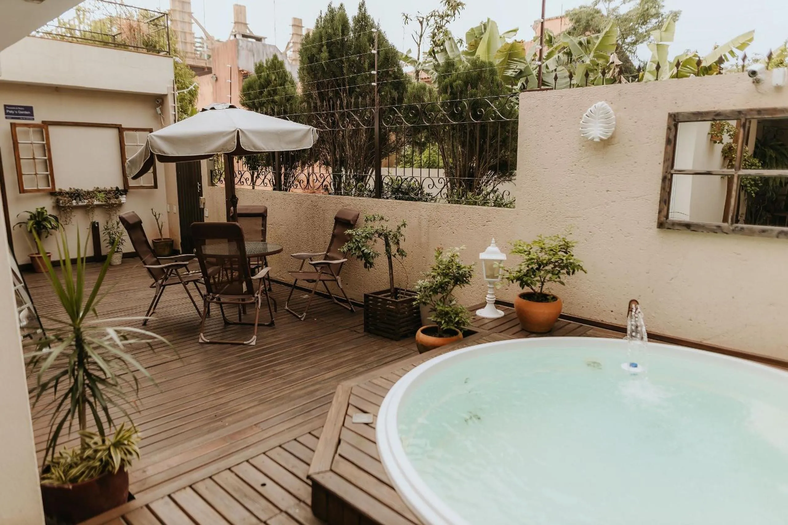 Hot Tub in Pousada Paty´s Garden
