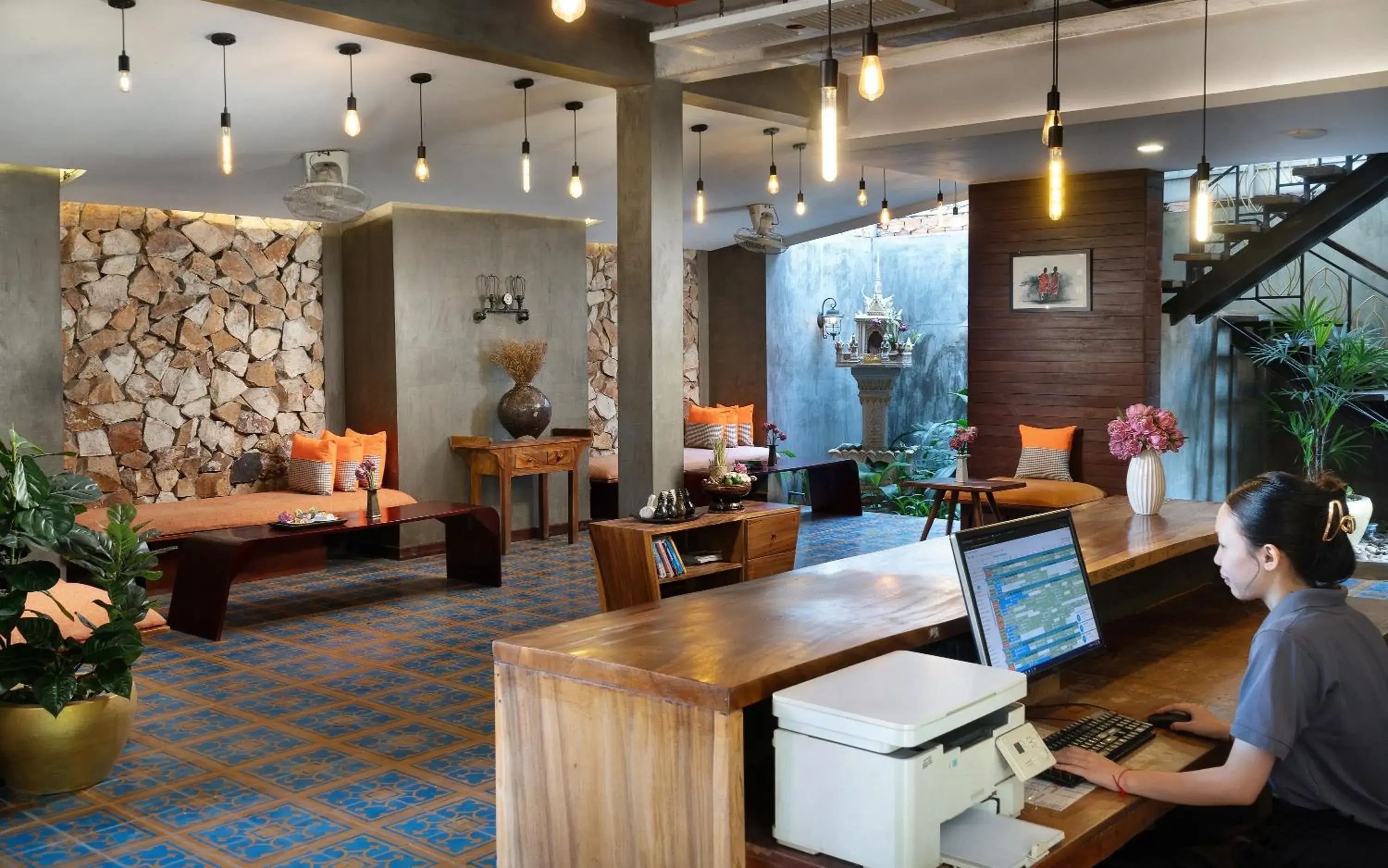 Lobby or reception in Central Corner d'Angkor Lobby or reception in Central Corner d'Angkor