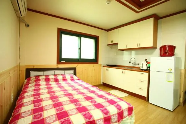 Bed in Bluesky Pension