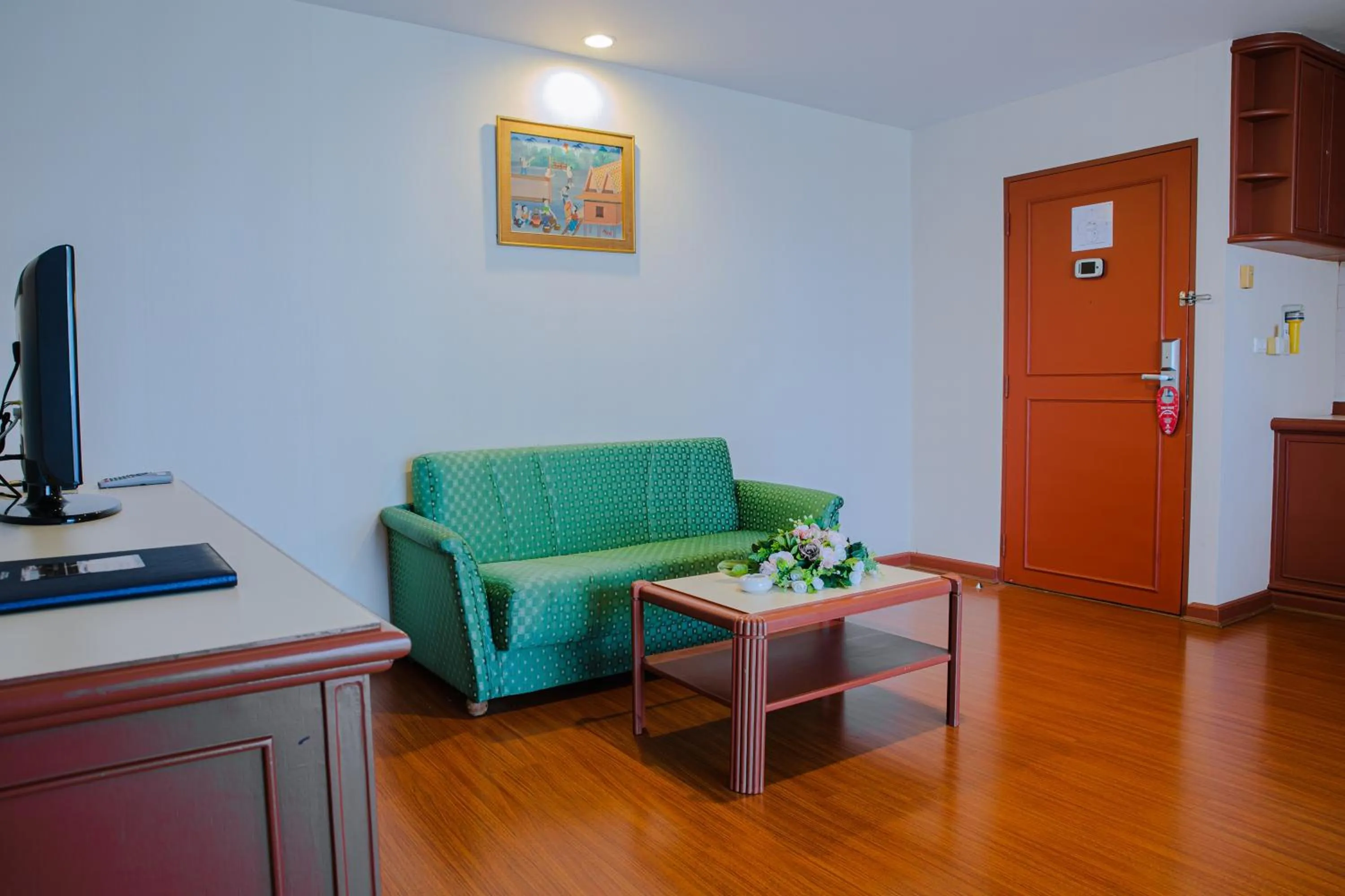 Living room in Baiyoke Suite Hotel