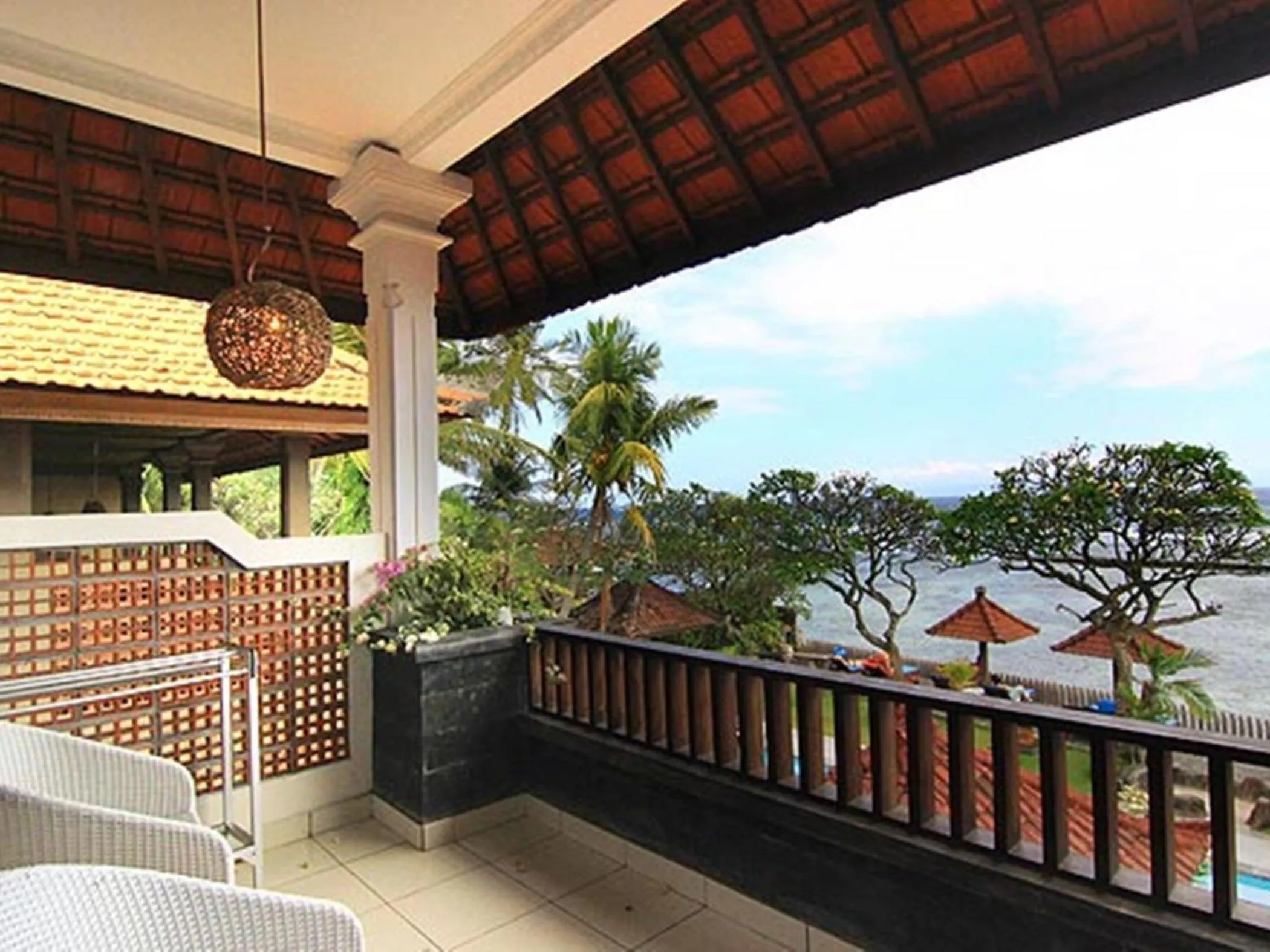 Balcony/Terrace in Dewa Bharata Bungalows Candidasa