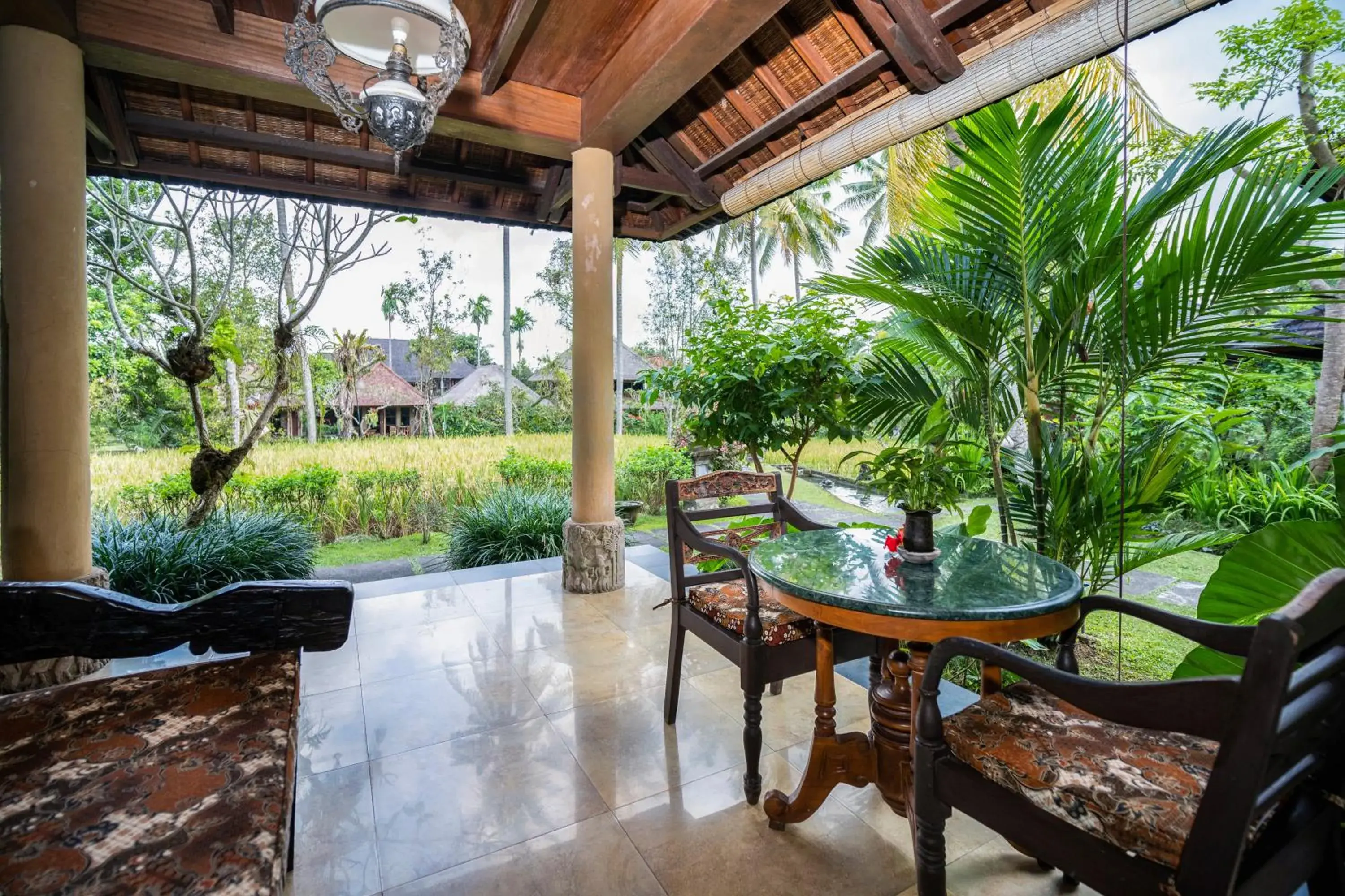 Patio in Ananda Ubud Resort