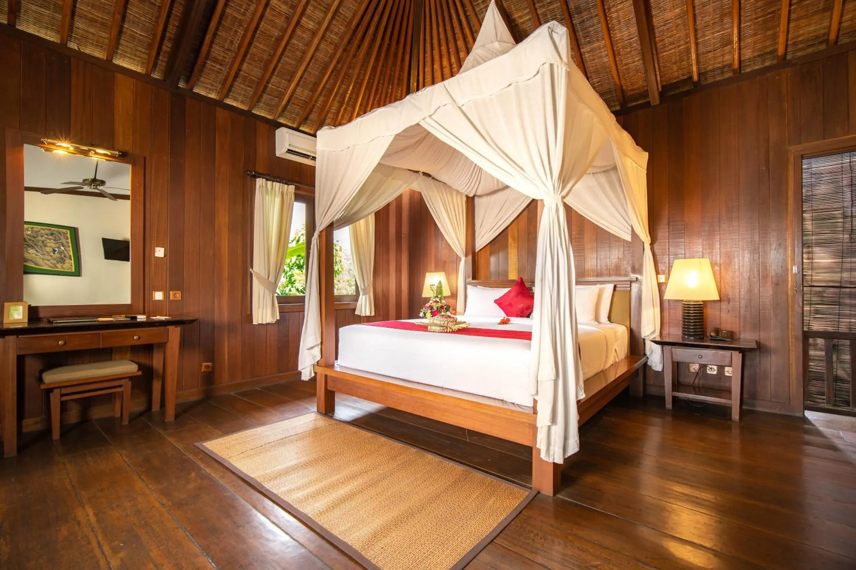 Bed in Ananda Ubud Resort