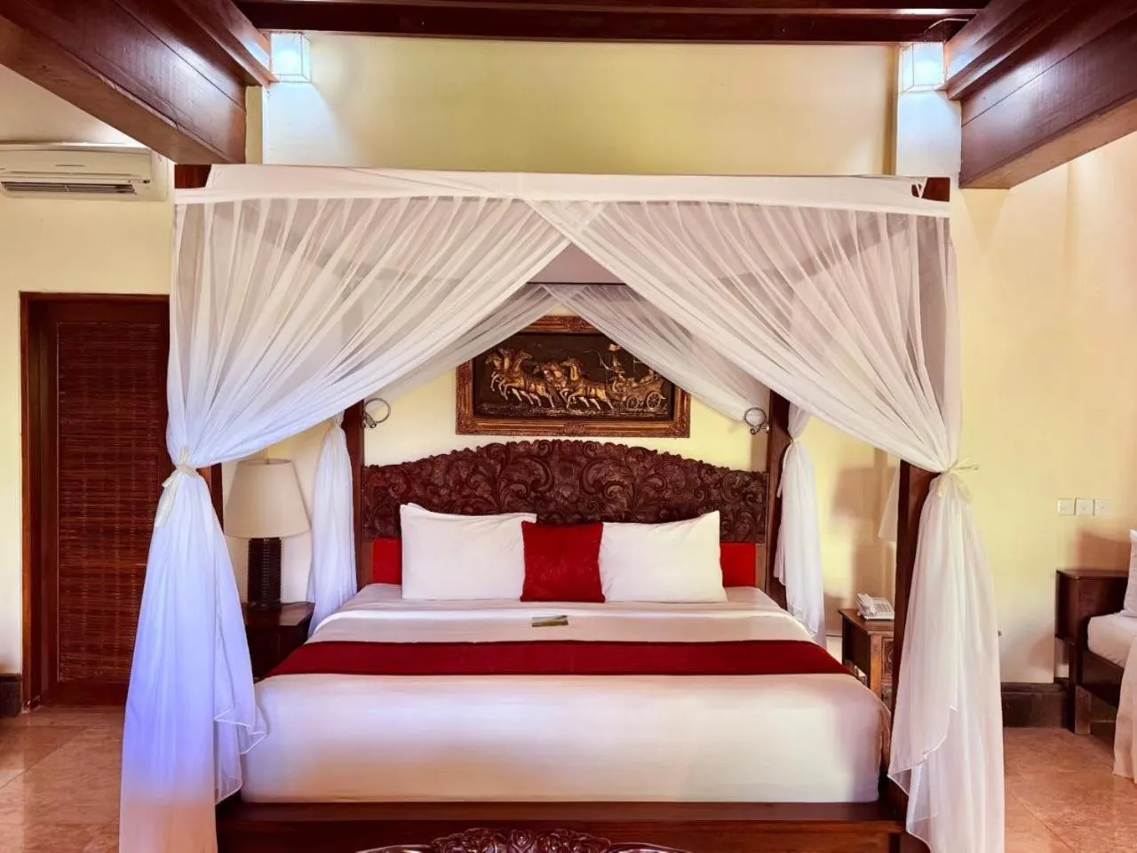 Bed in Ananda Ubud Resort