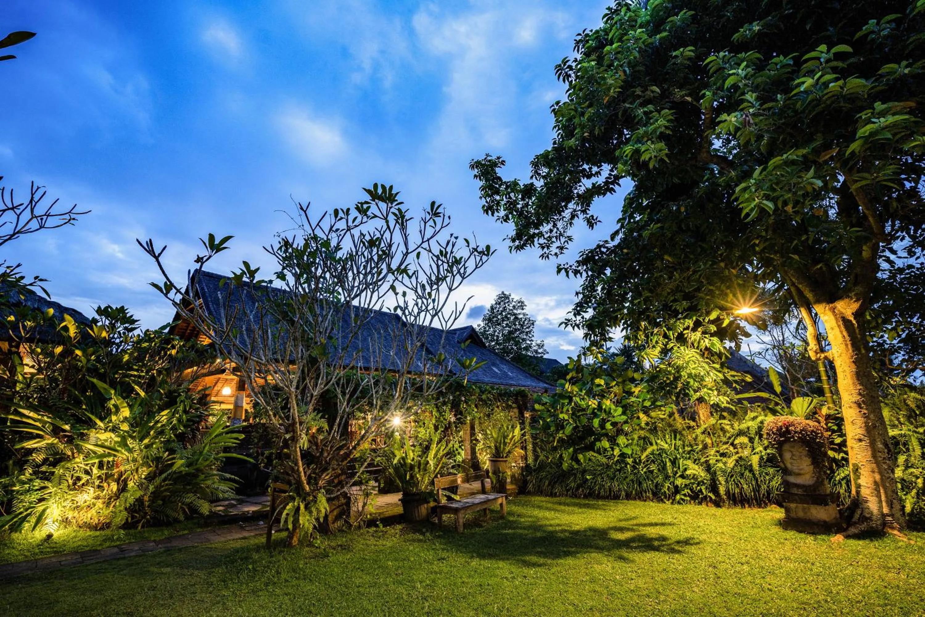 Garden in Ananda Ubud Resort