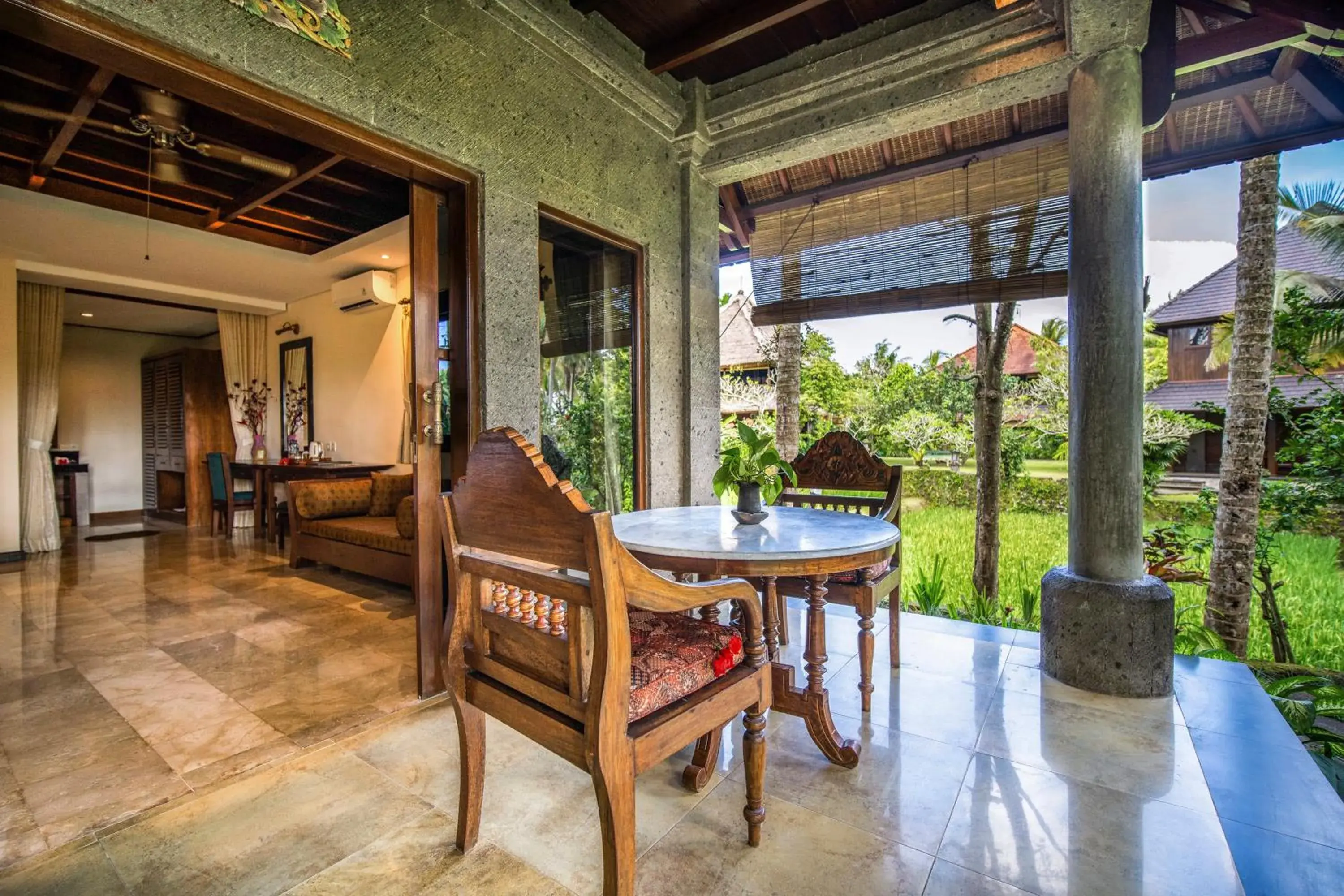 Patio in Ananda Ubud Resort