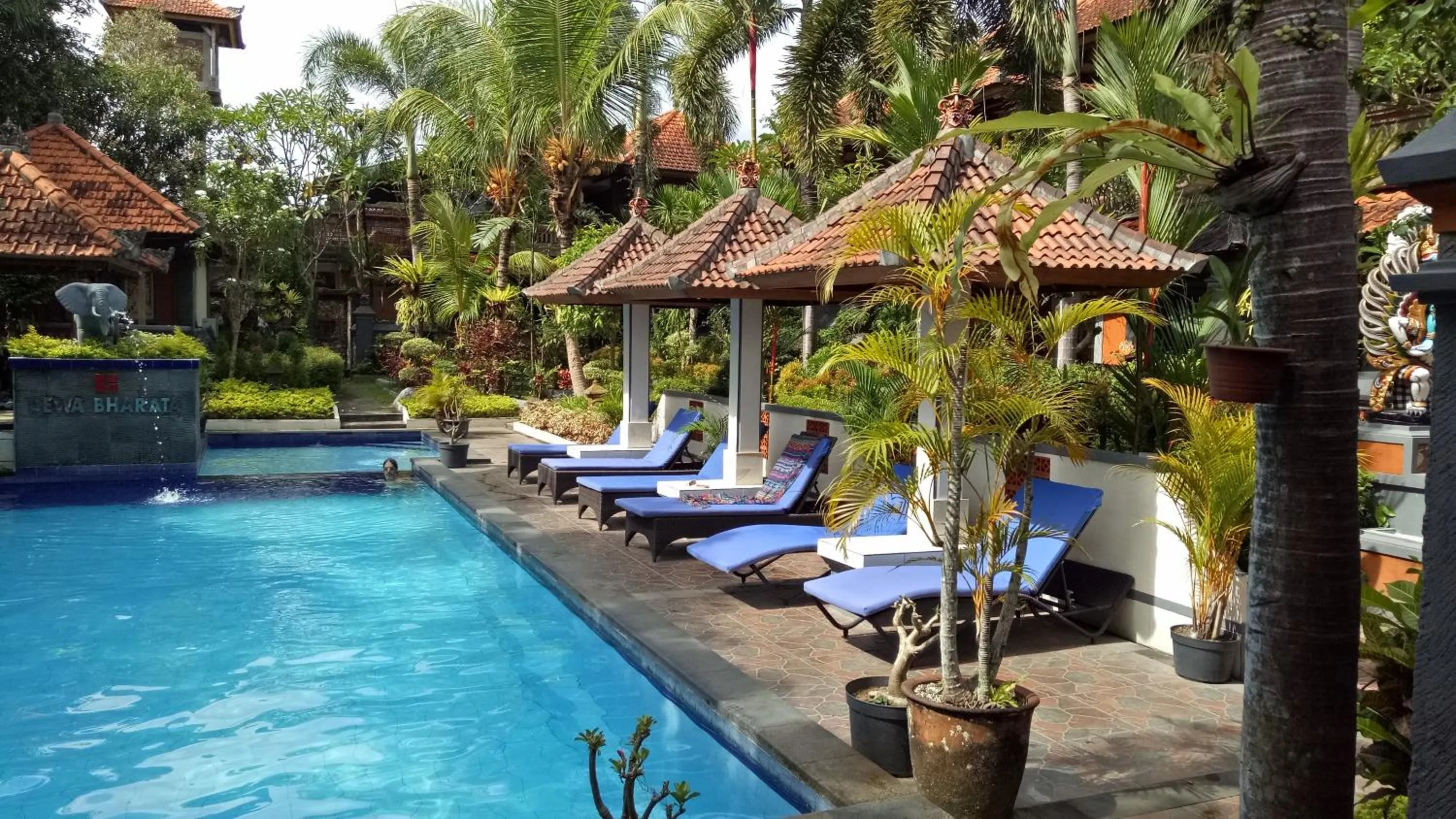 Swimming pool in Dewa Bharata Bungalows Ubud