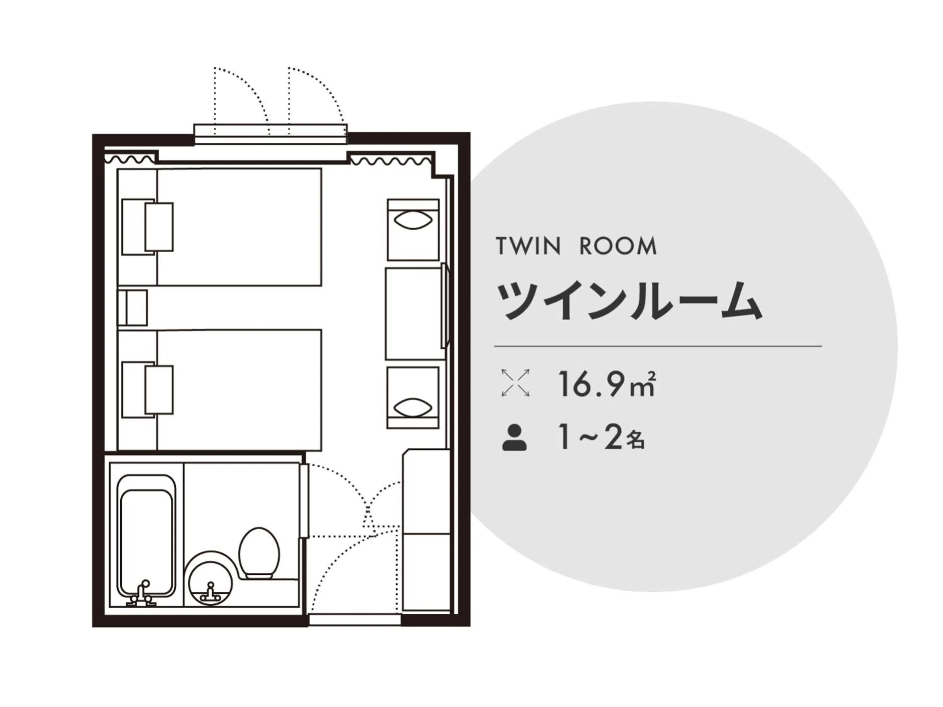 Floor plan in Nishitetsu Inn Shinjuku
