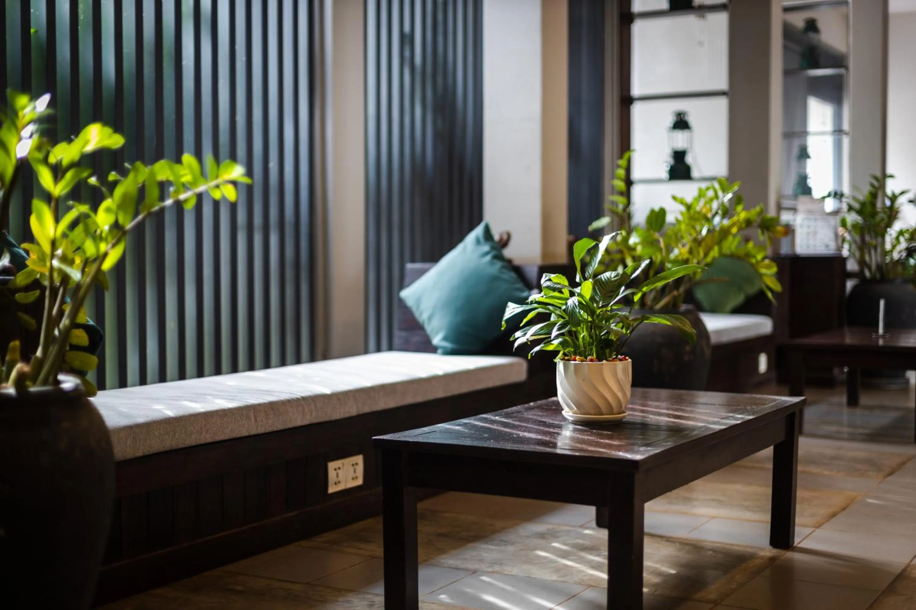 Seating area in Green Amazon Residence