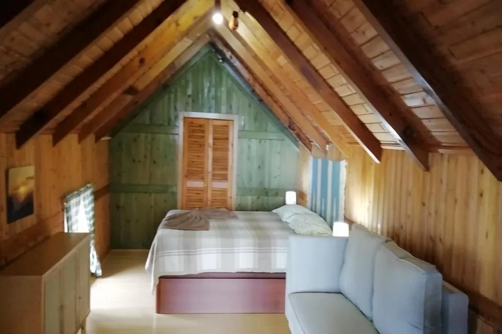 Bed in Ocean View Cottage