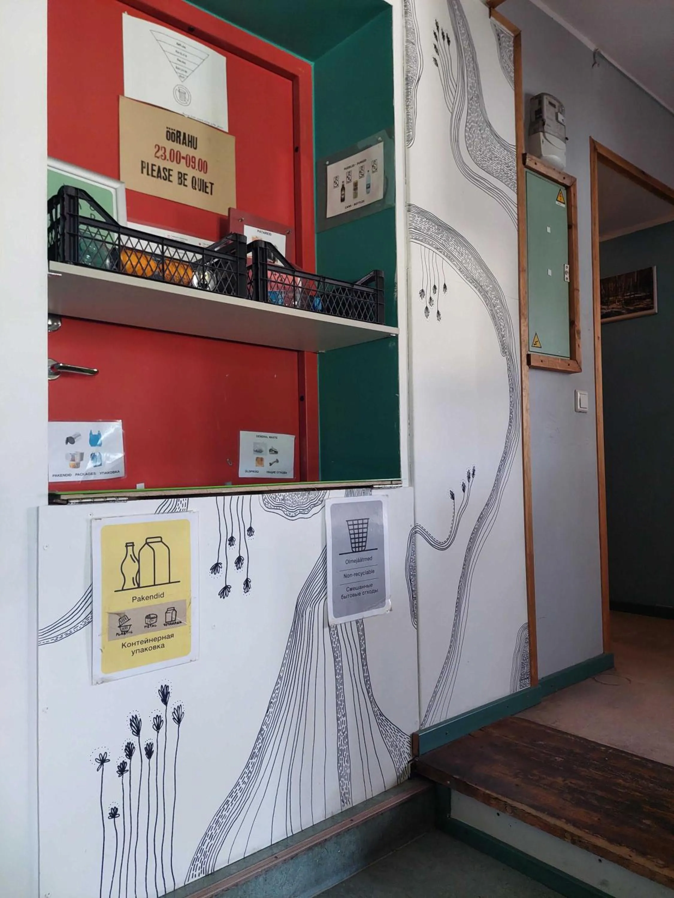 Kitchen or kitchenette in Looming Hostel