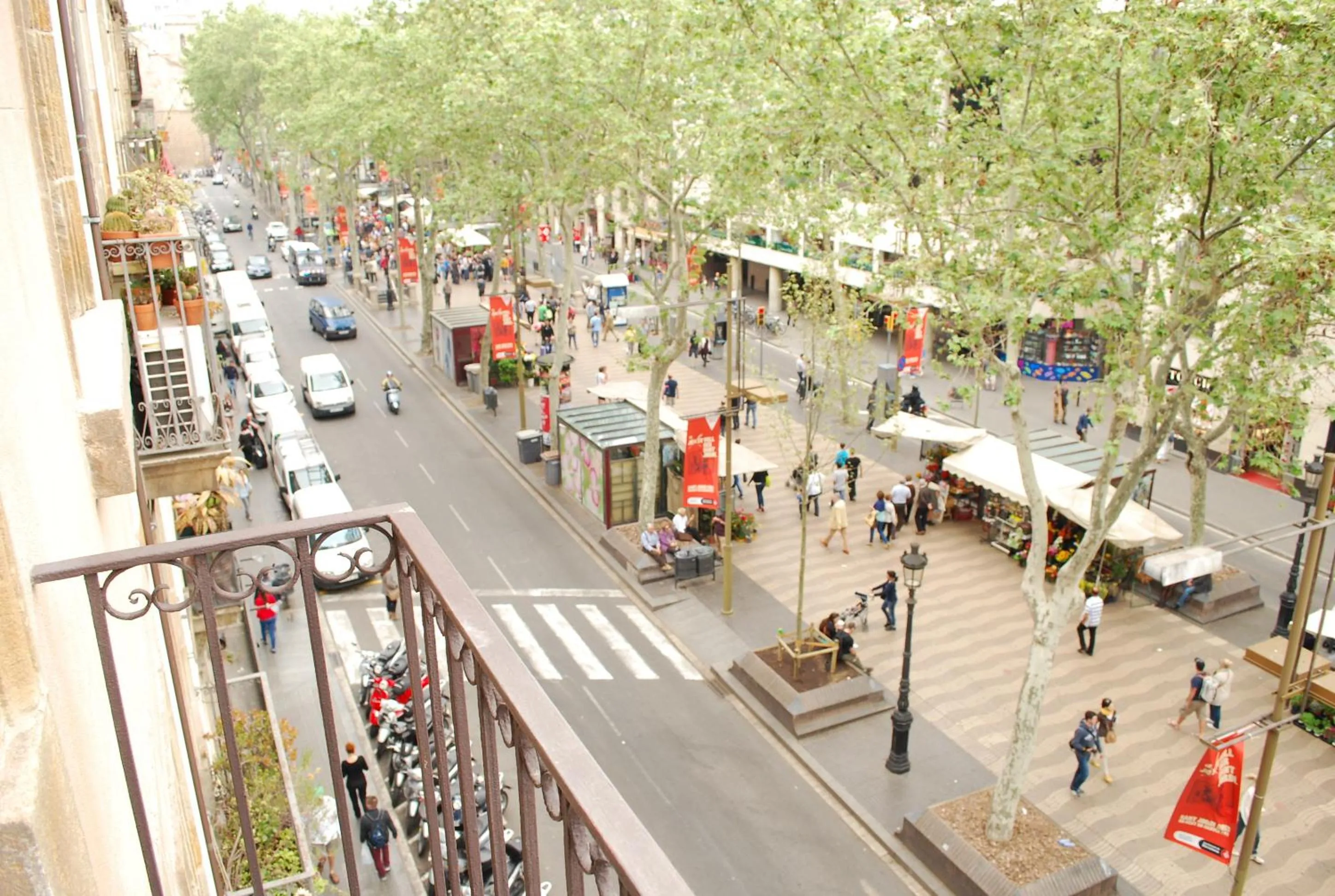 View (from property/room) in Hostal Las Flores Ramblas