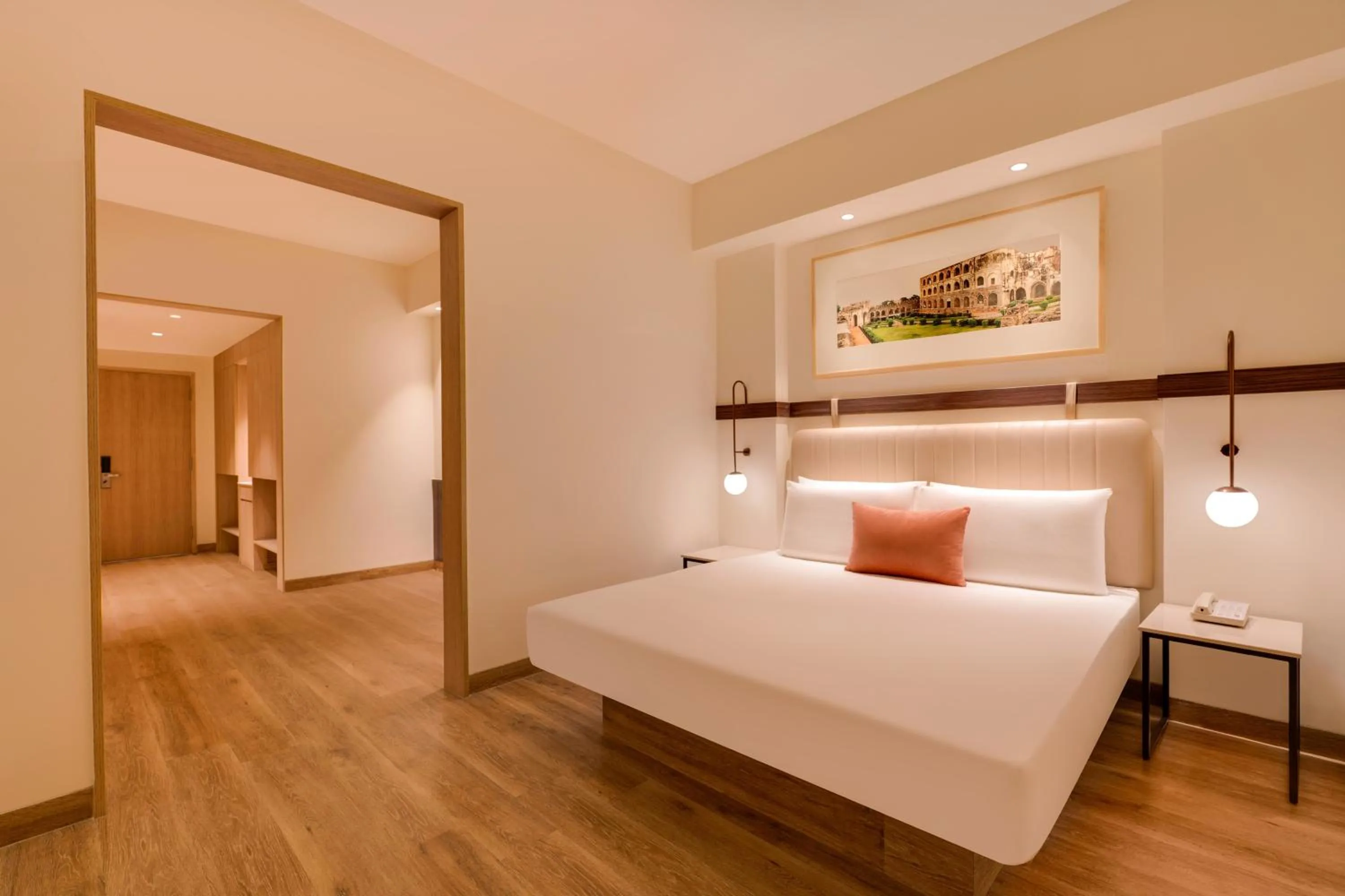 Bed in Red Fox by Lemon Tree Hotels, Hyderabad