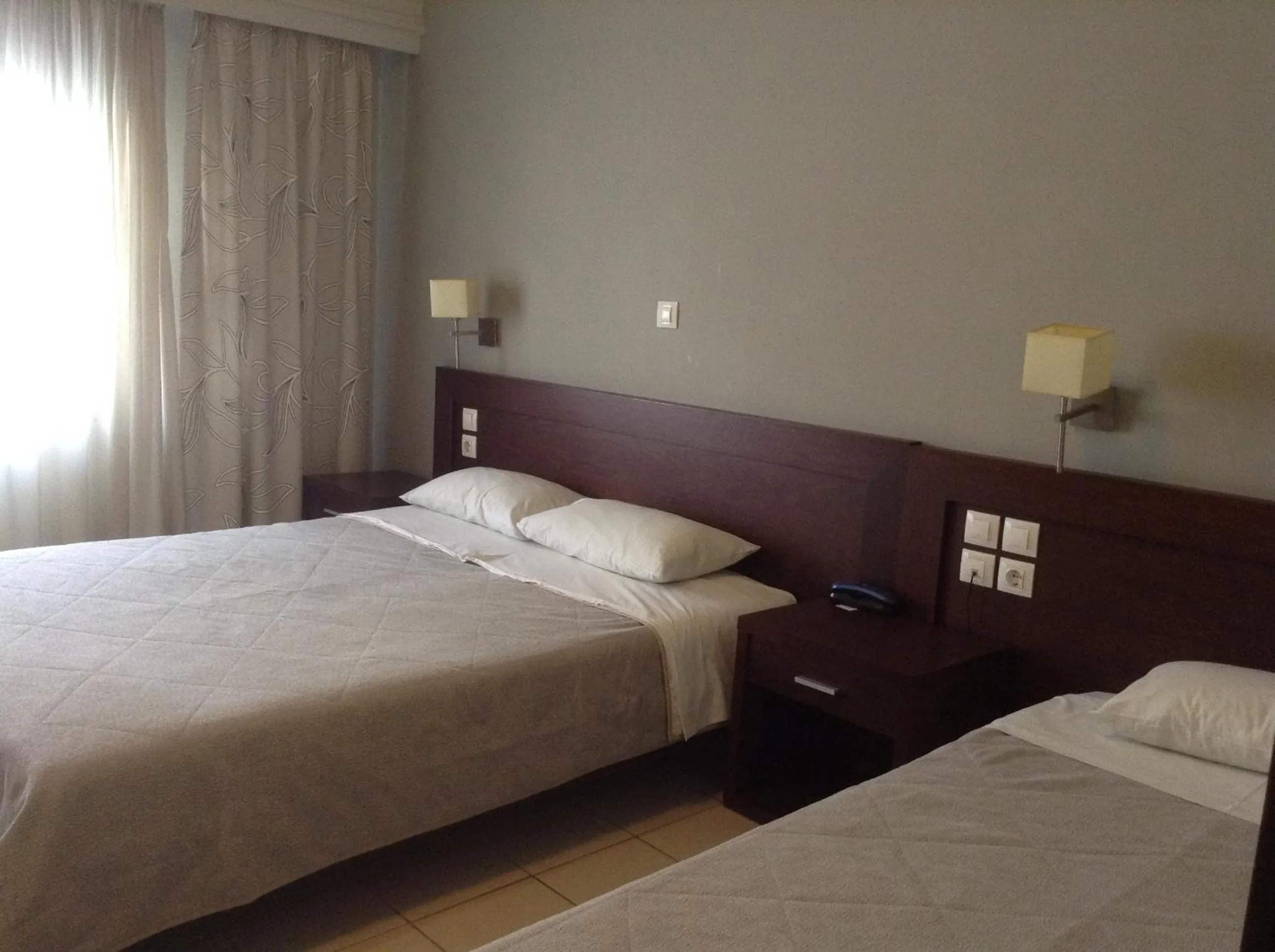 Bed in Hotel Electra