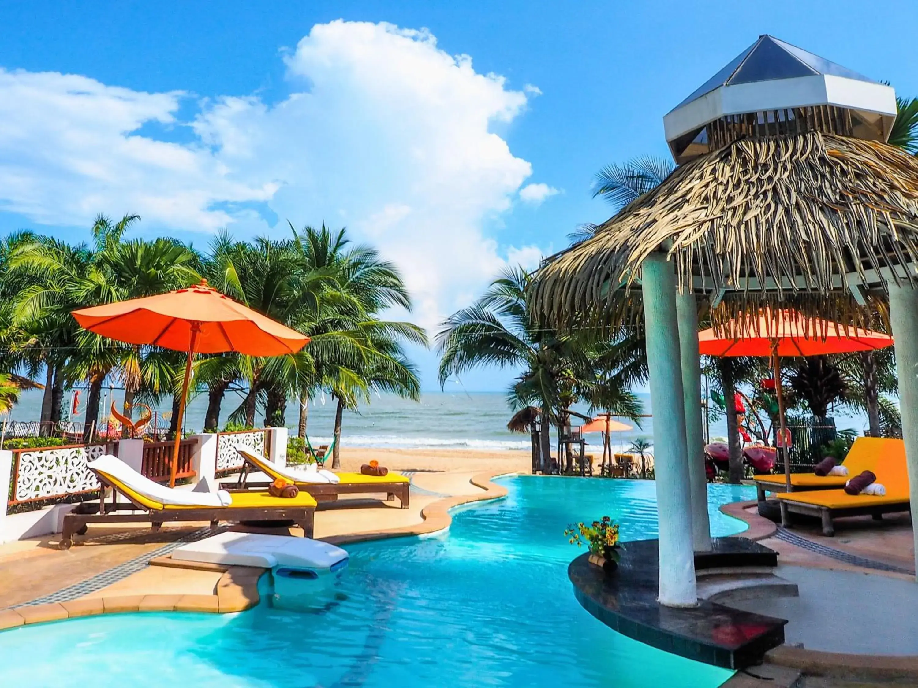 Pool view in Vartika Resovilla Kuiburi Beach Resort and Villas Pool view in Vartika Resovilla Kuiburi Beach Resort and Villas