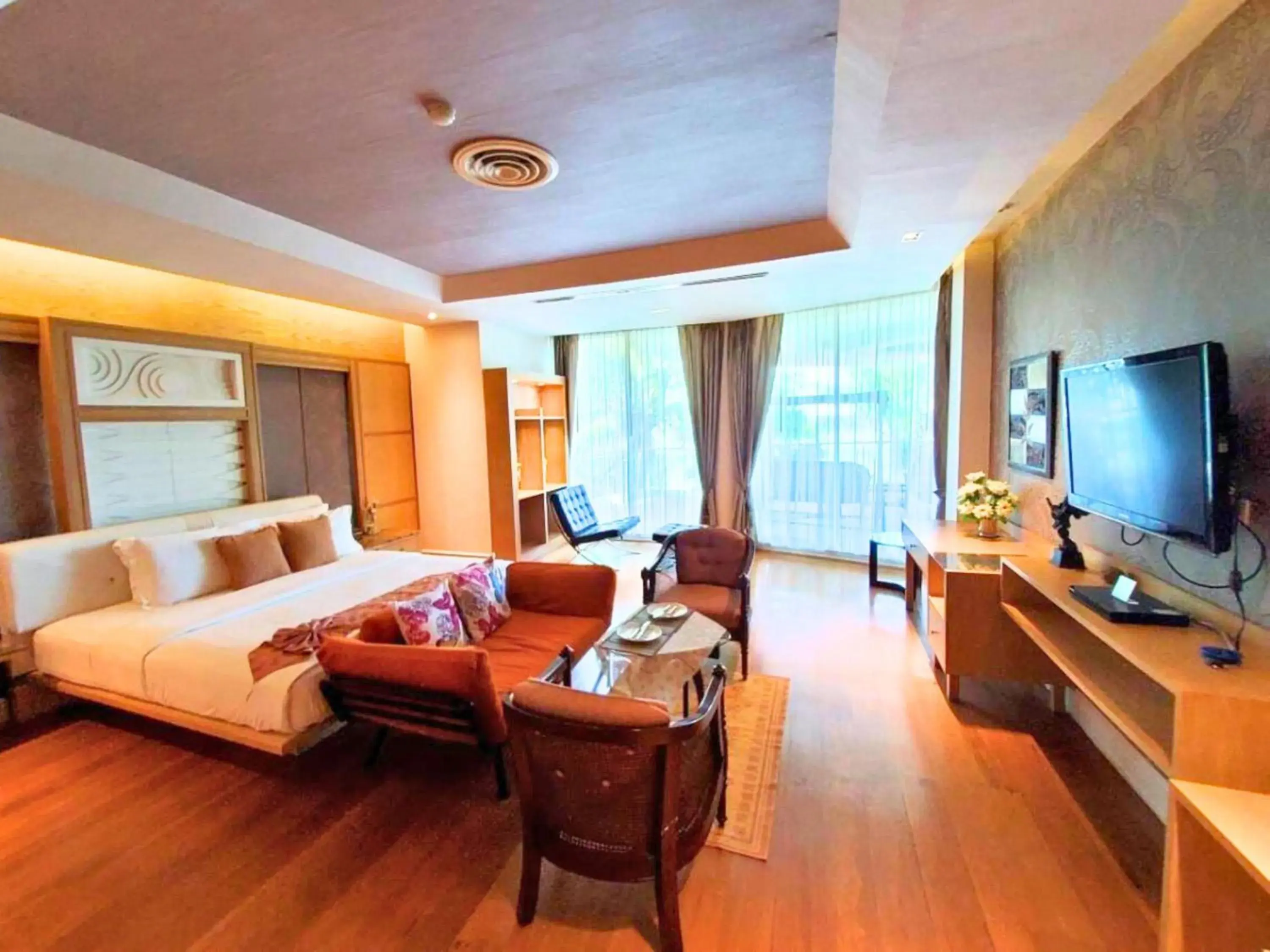 Bed in Vartika Resovilla Kuiburi Beach Resort and Villas Bed in Vartika Resovilla Kuiburi Beach Resort and Villas