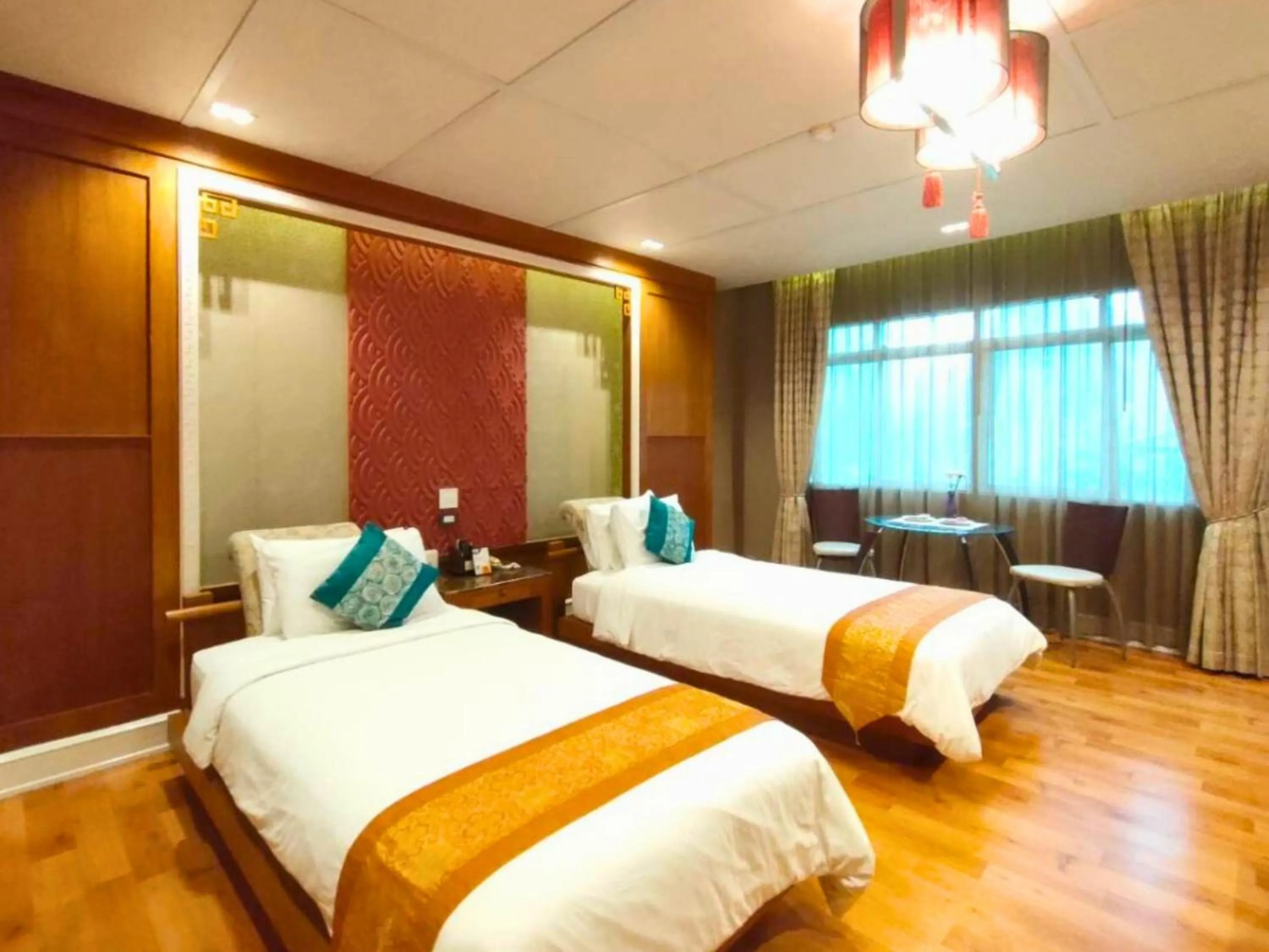 Bed in Vartika Resovilla Kuiburi Beach Resort and Villas