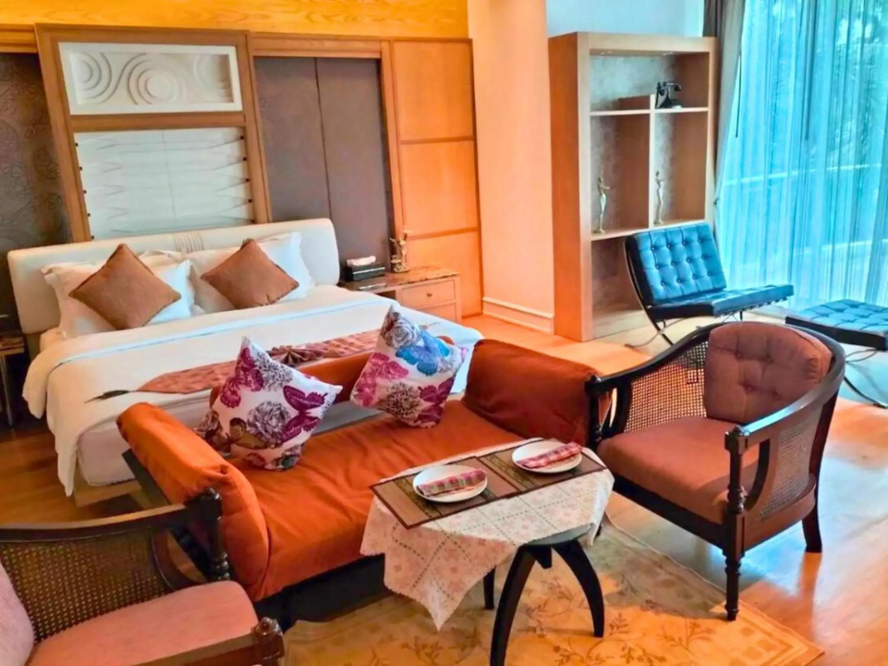 Bed in Vartika Resovilla Kuiburi Beach Resort and Villas Bed in Vartika Resovilla Kuiburi Beach Resort and Villas