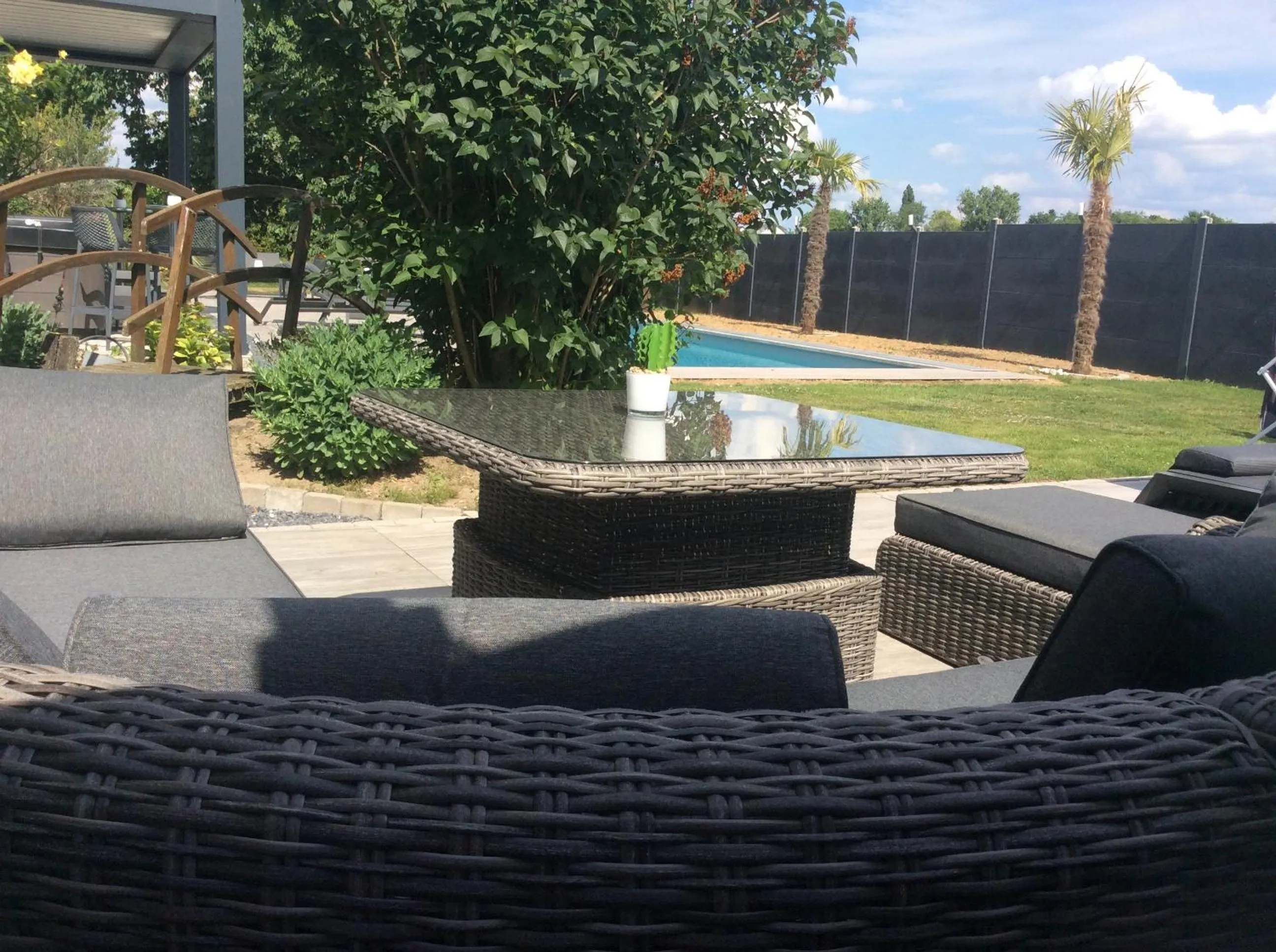 Patio in L'hostellerie du chateau