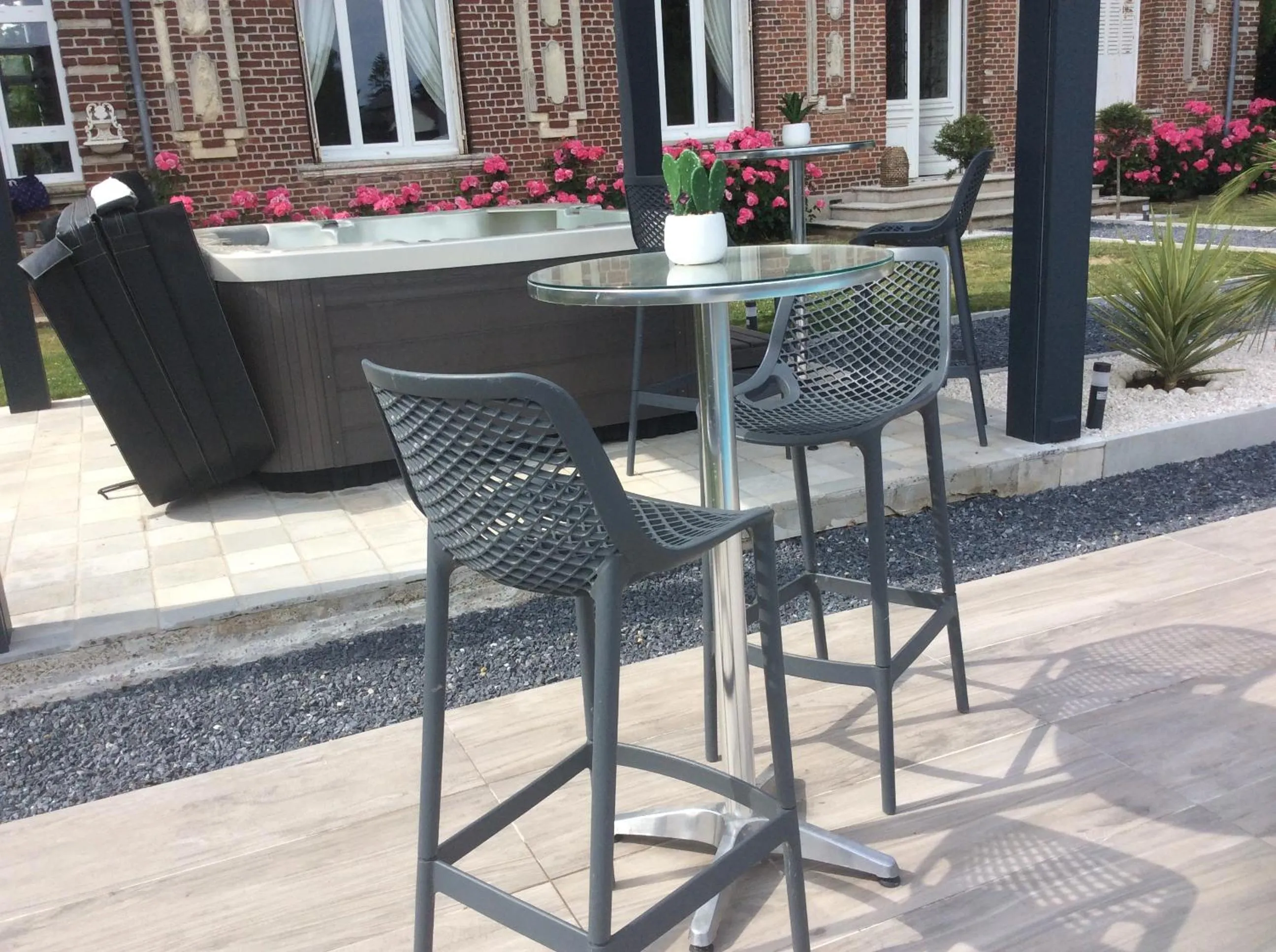 Patio in L'hostellerie du chateau