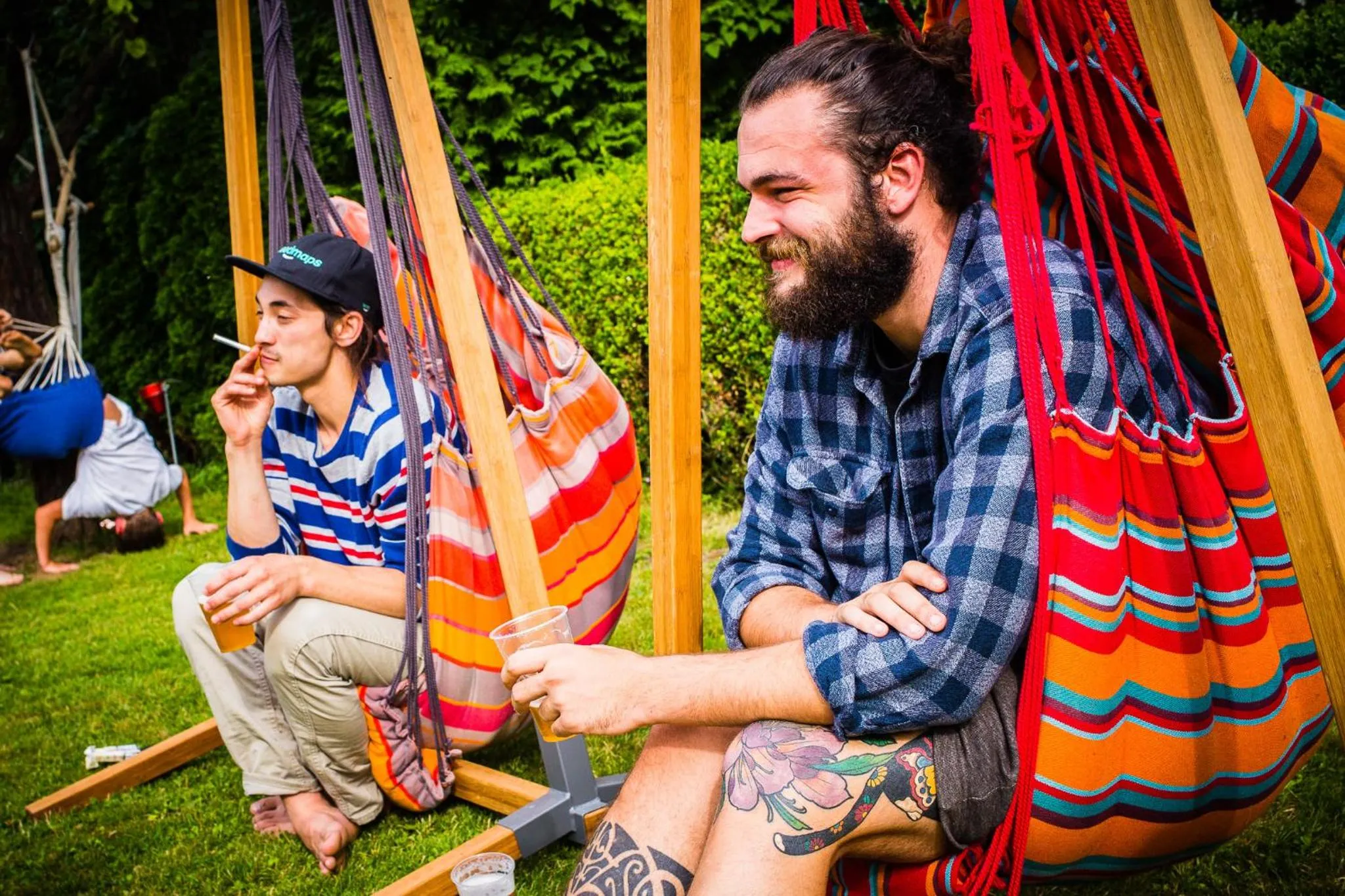 Garden in Balmers Hostel
