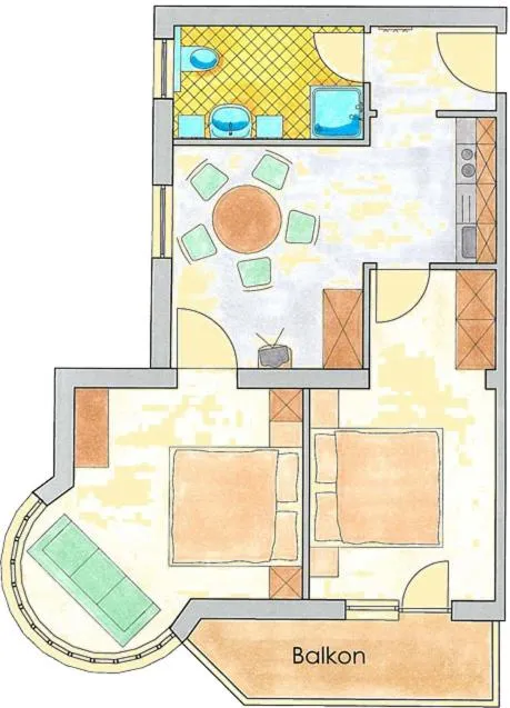 Floor plan in Hotel Idhof