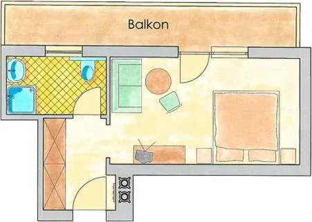 Floor plan in Hotel Idhof