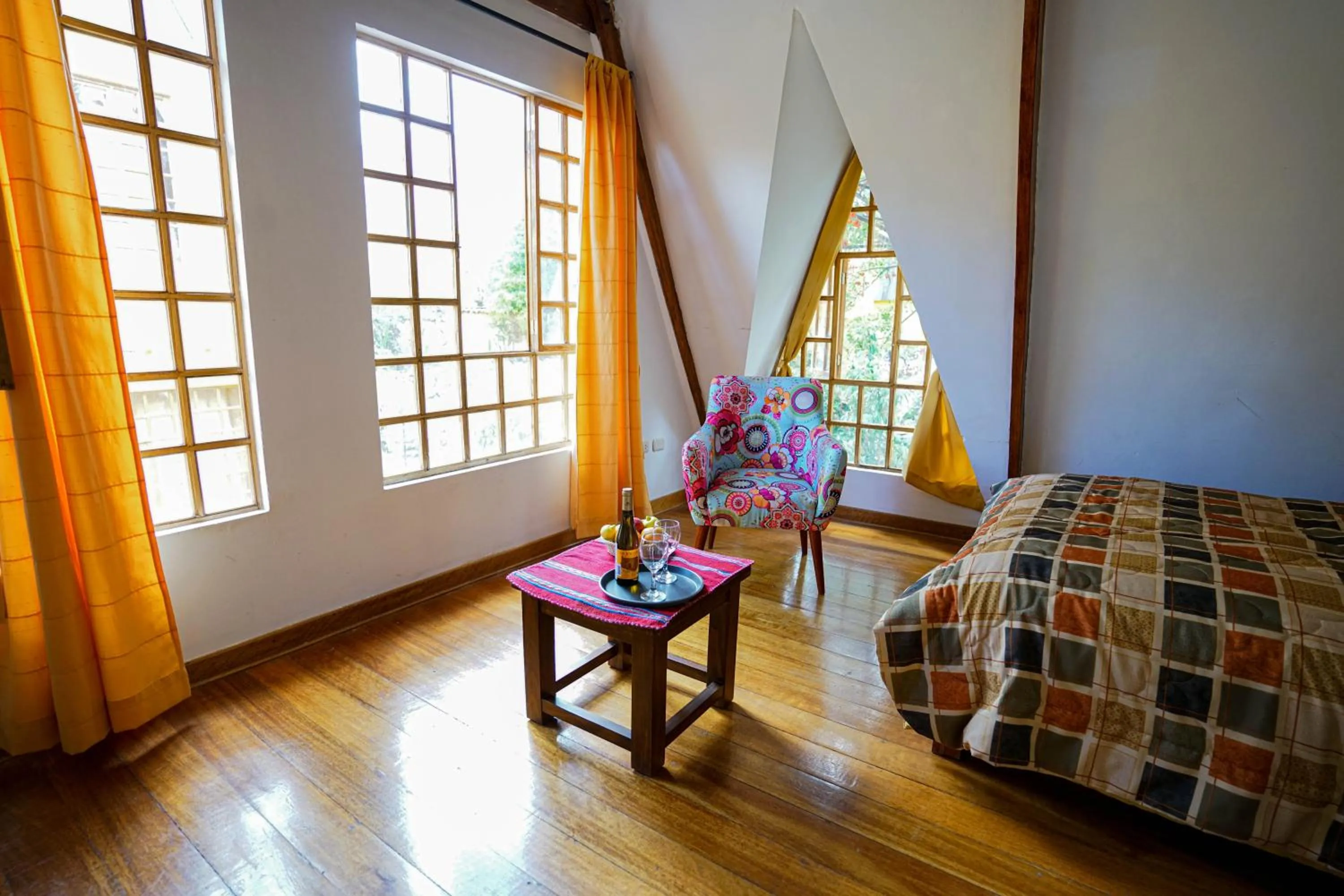 Garden view, Bed in Amaru Valle Hotel