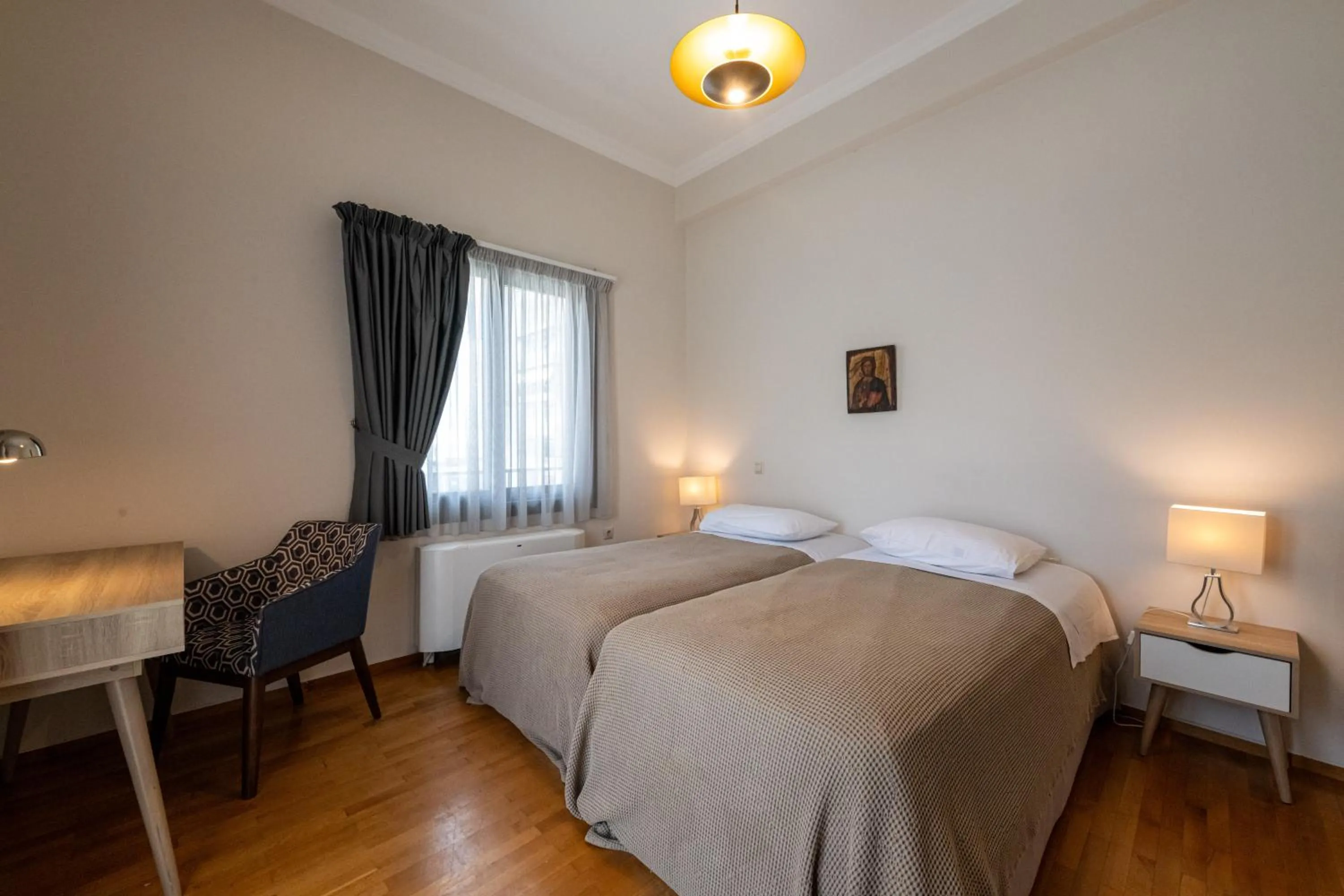 Bedroom, Bed in The Mansion - Kalamata Mediterranean Villas