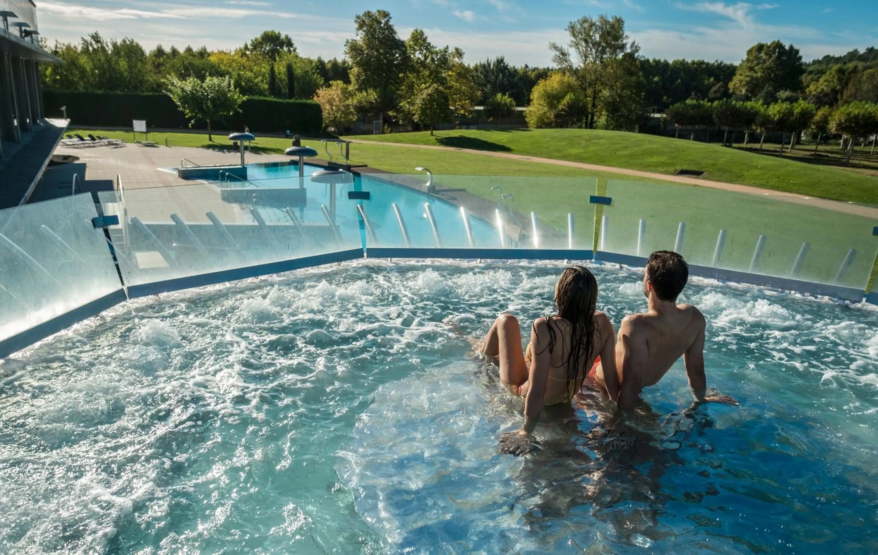 Hot Spring Bath in Hotel Balneari Termes Orion