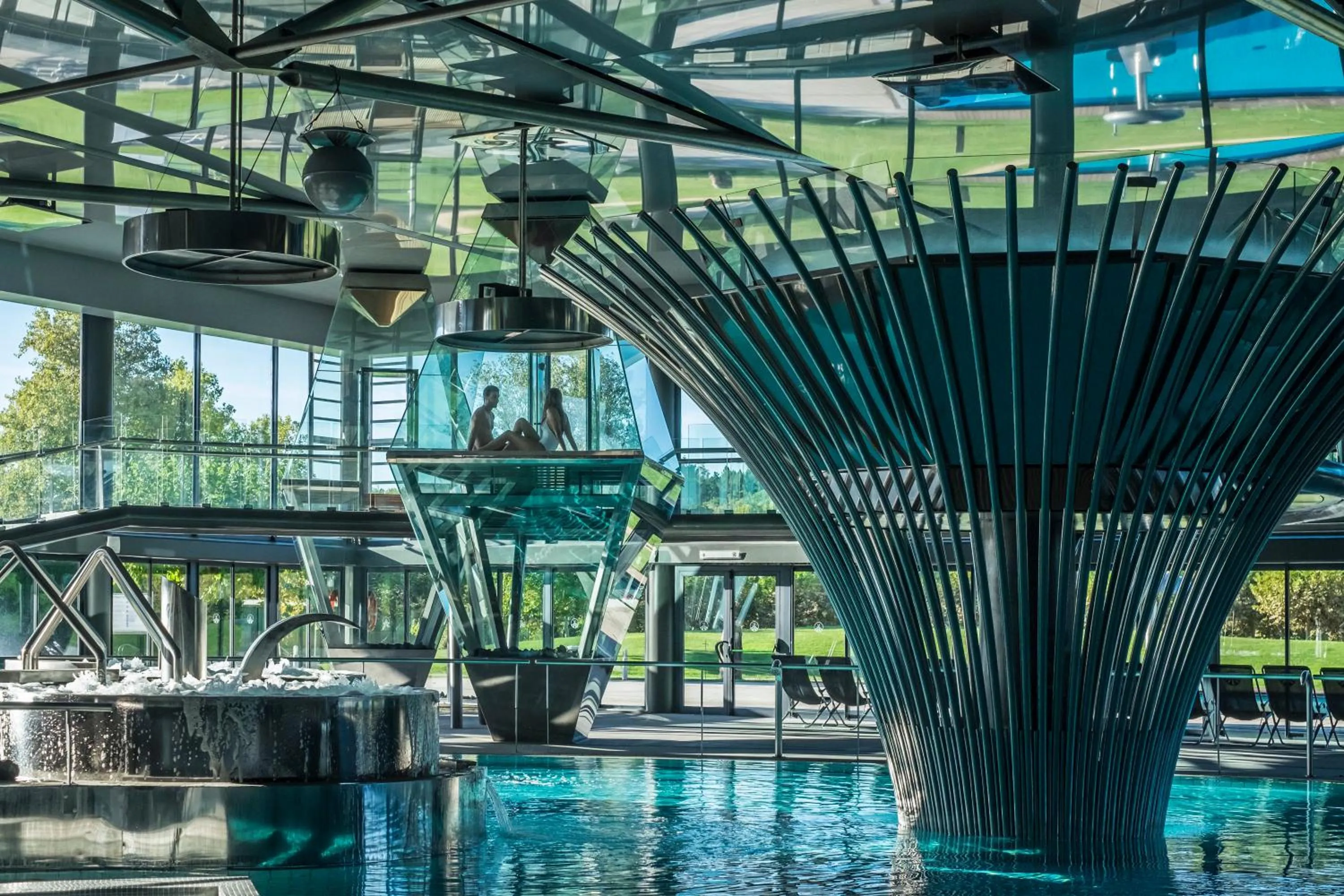 Hot Spring Bath in Hotel Balneari Termes Orion