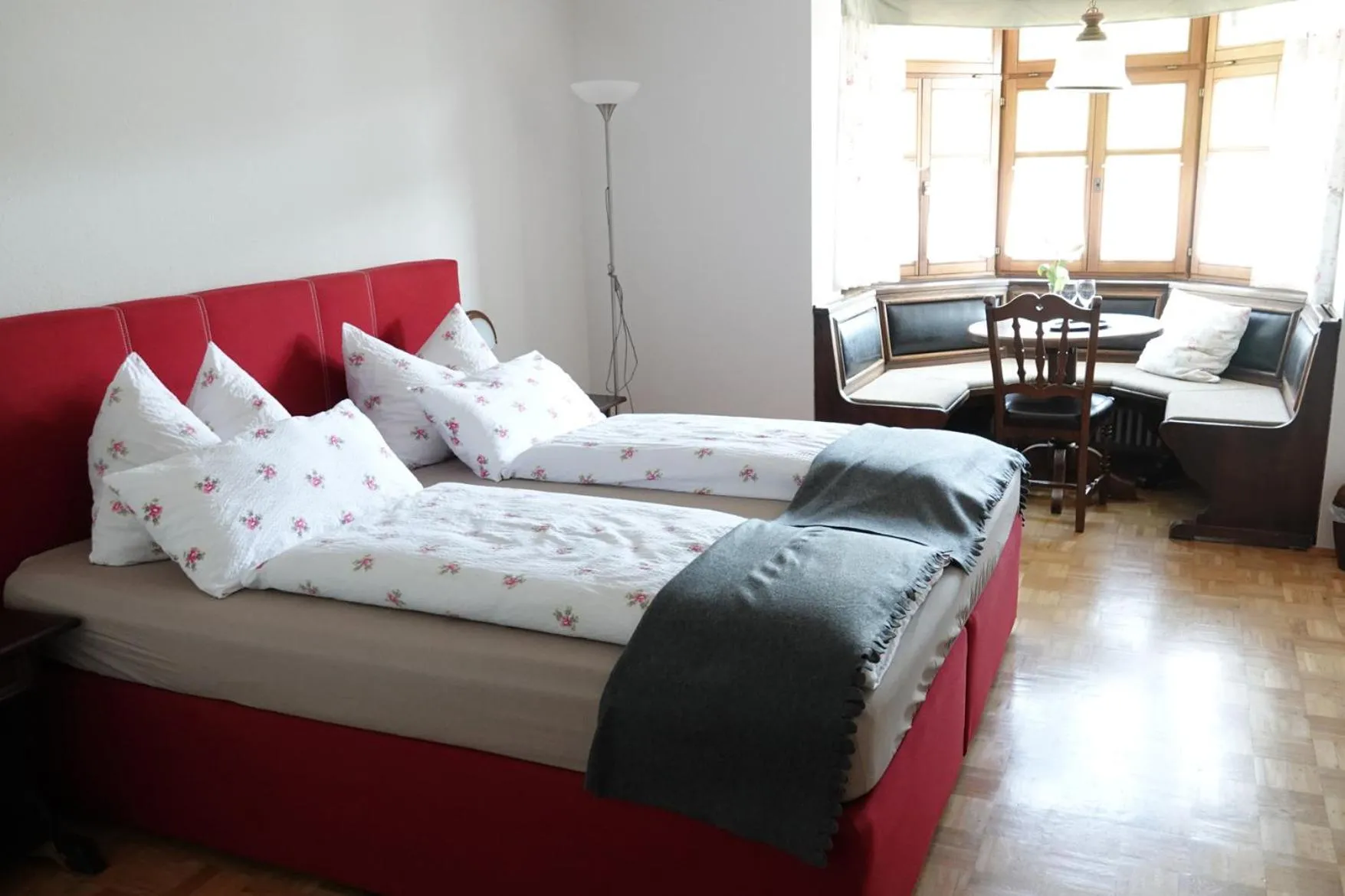 Bed in Hotel Adler