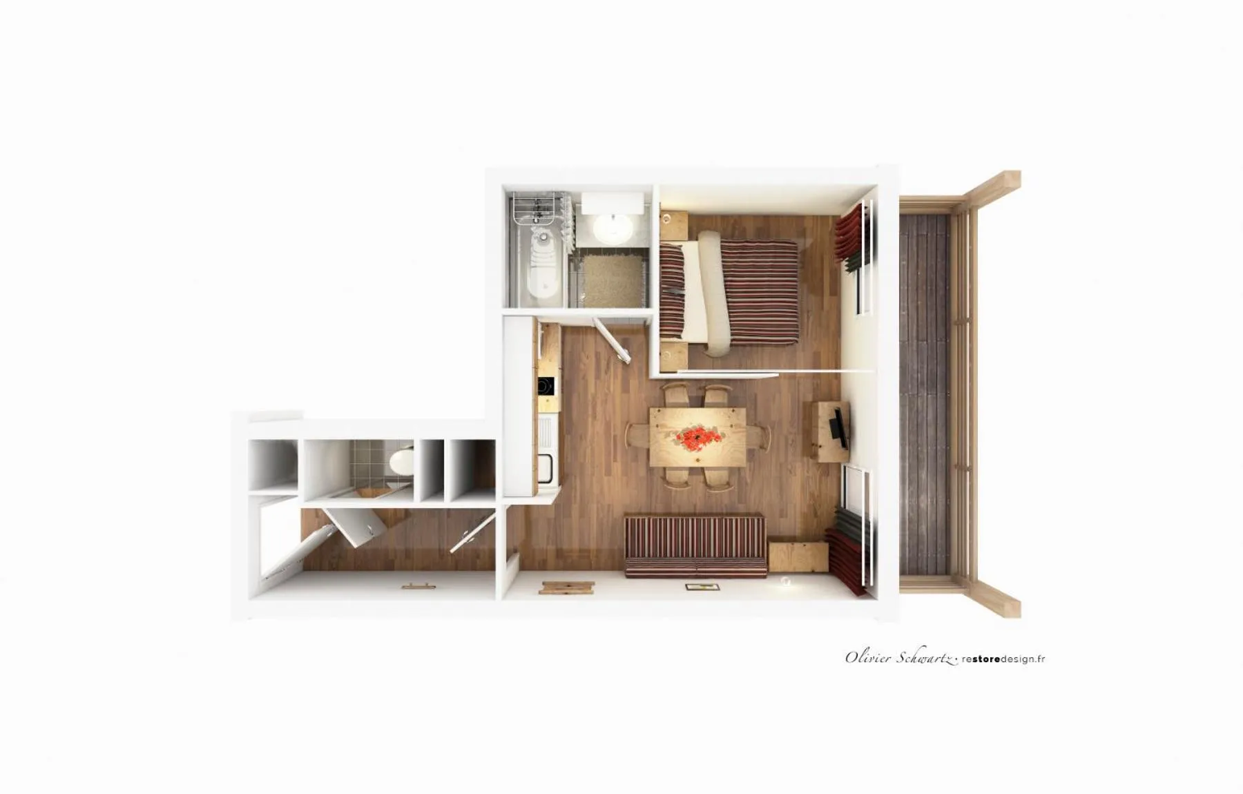 Floor plan in Les Cimes Du Val D'Allos