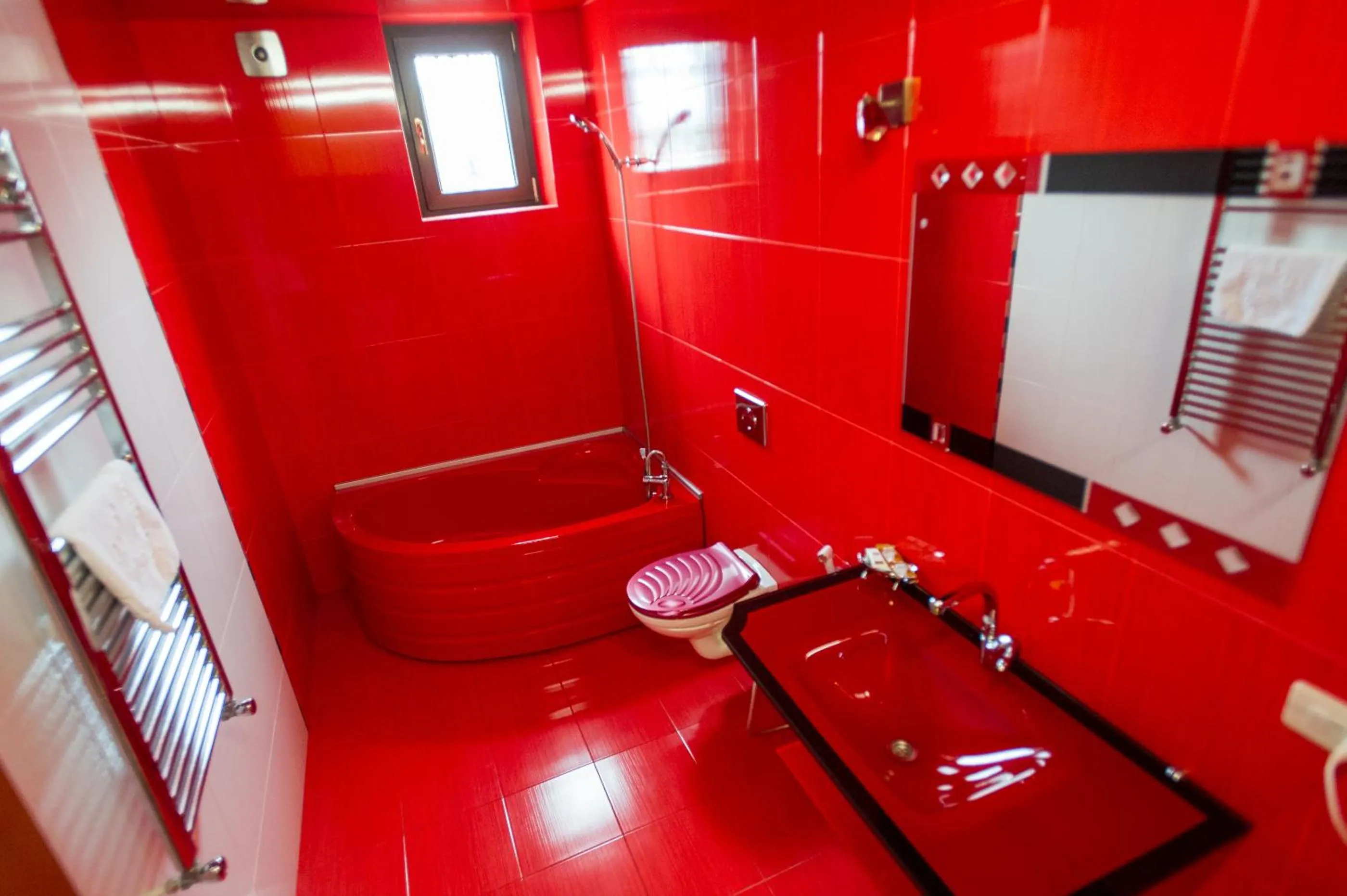 Bathroom in hotel amber