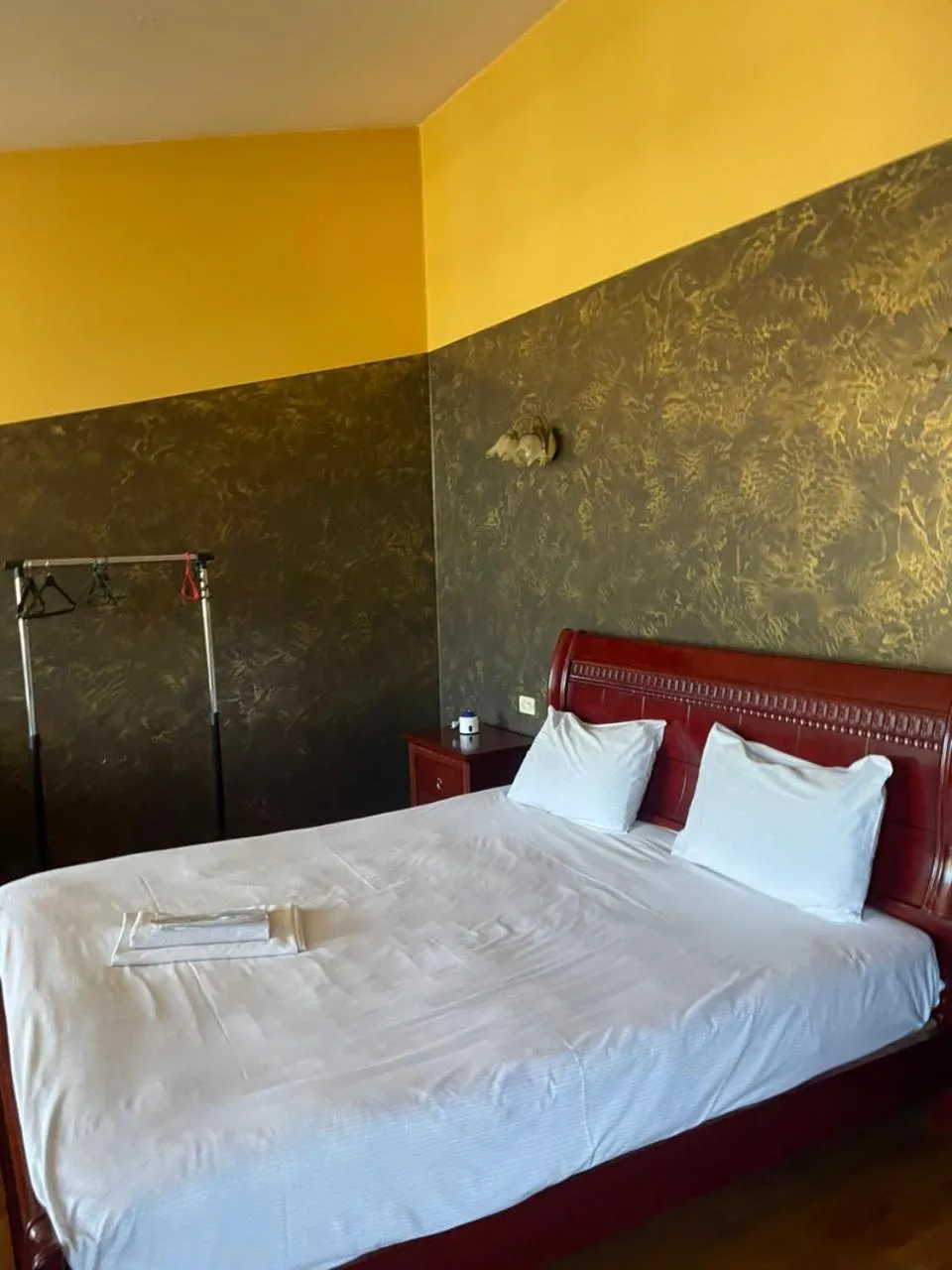 Bed in hotel amber