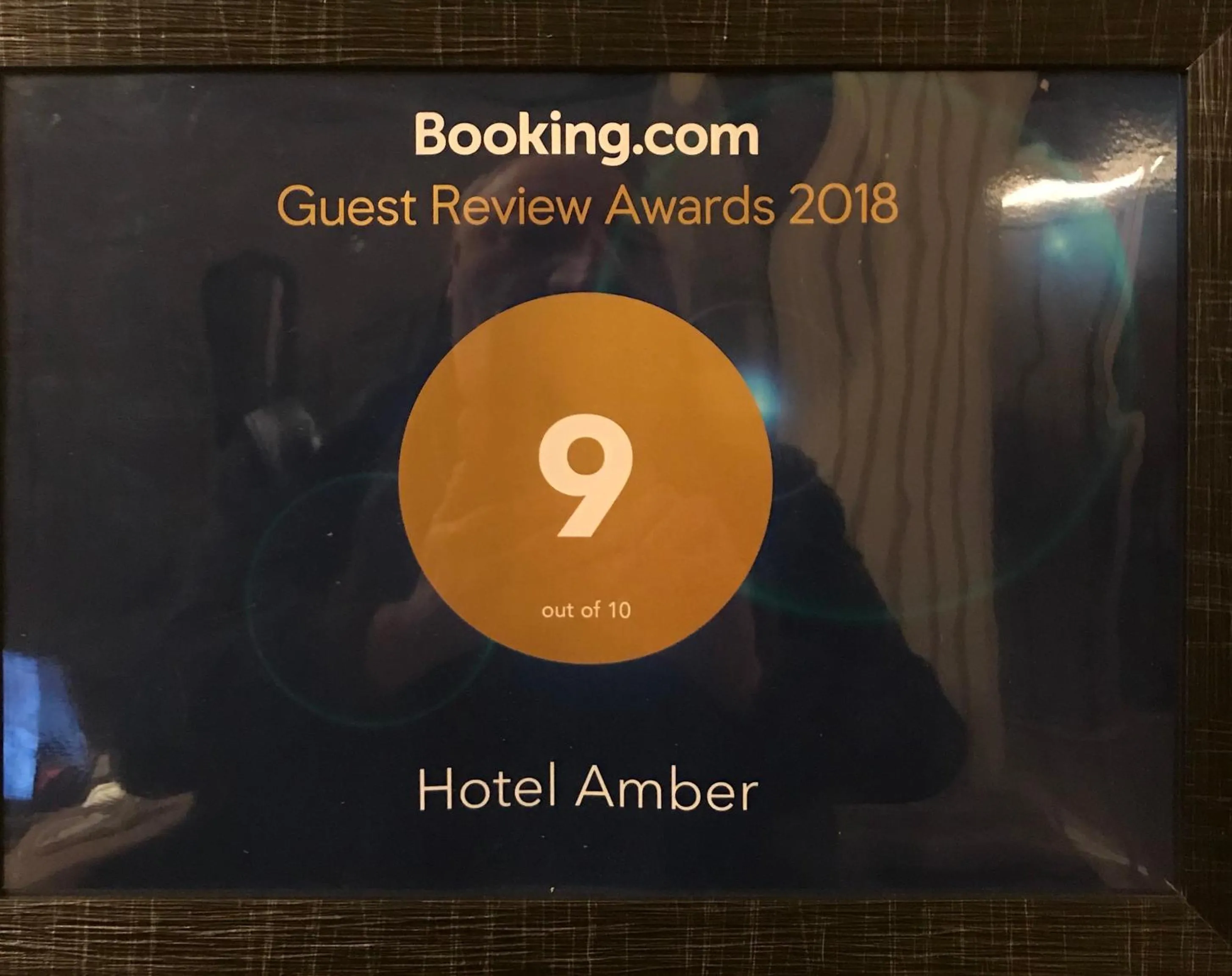 Certificate/Award in hotel amber