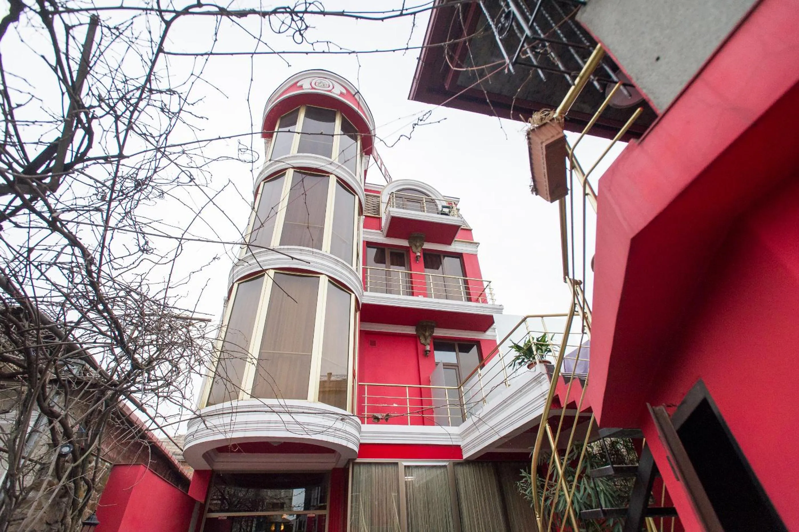 Property building in hotel amber