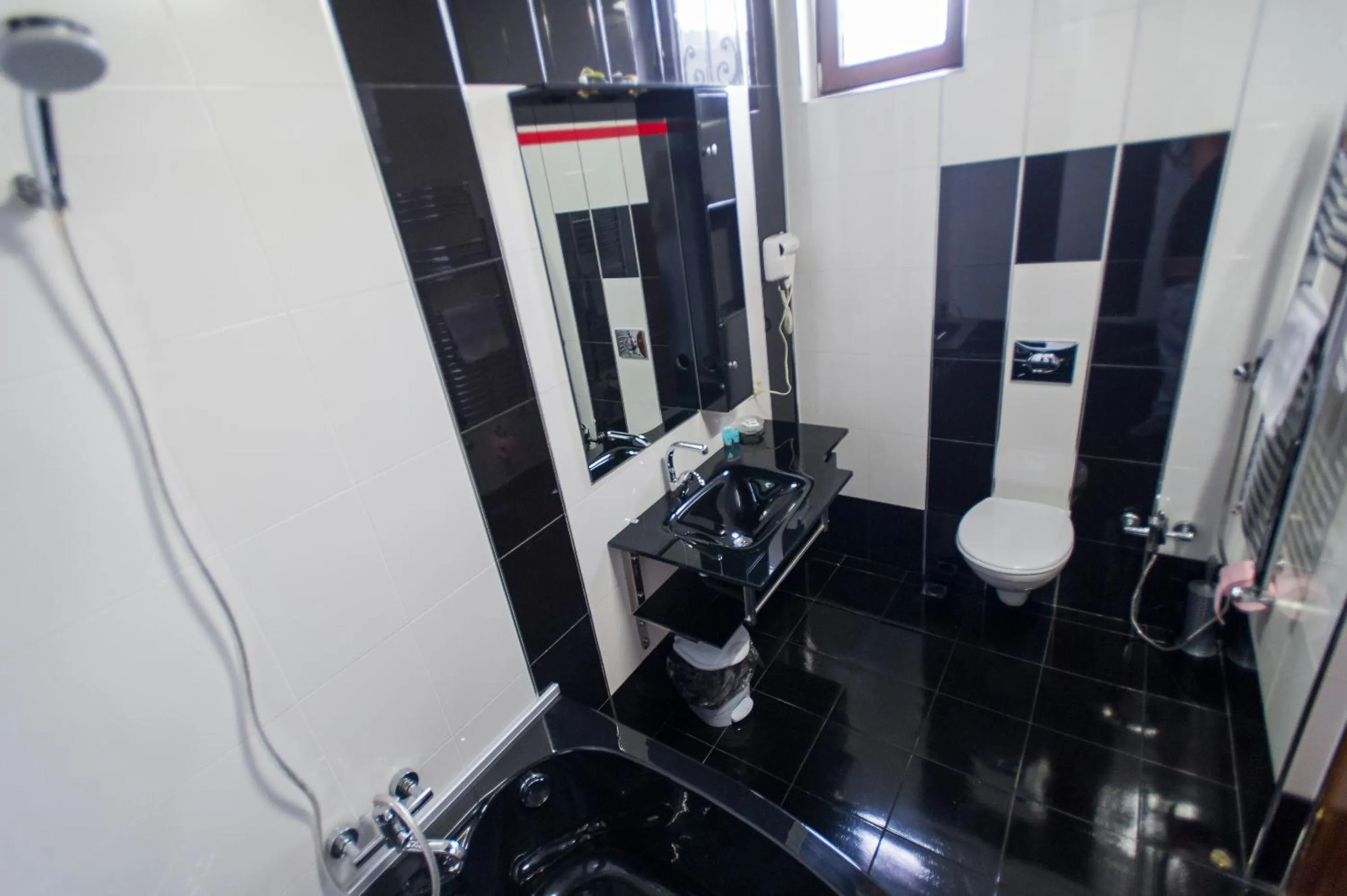 Bathroom in hotel amber