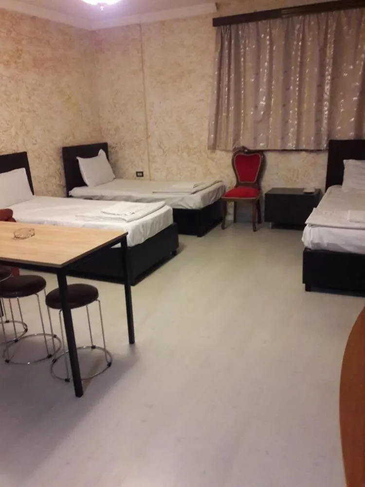 Bed in hotel amber