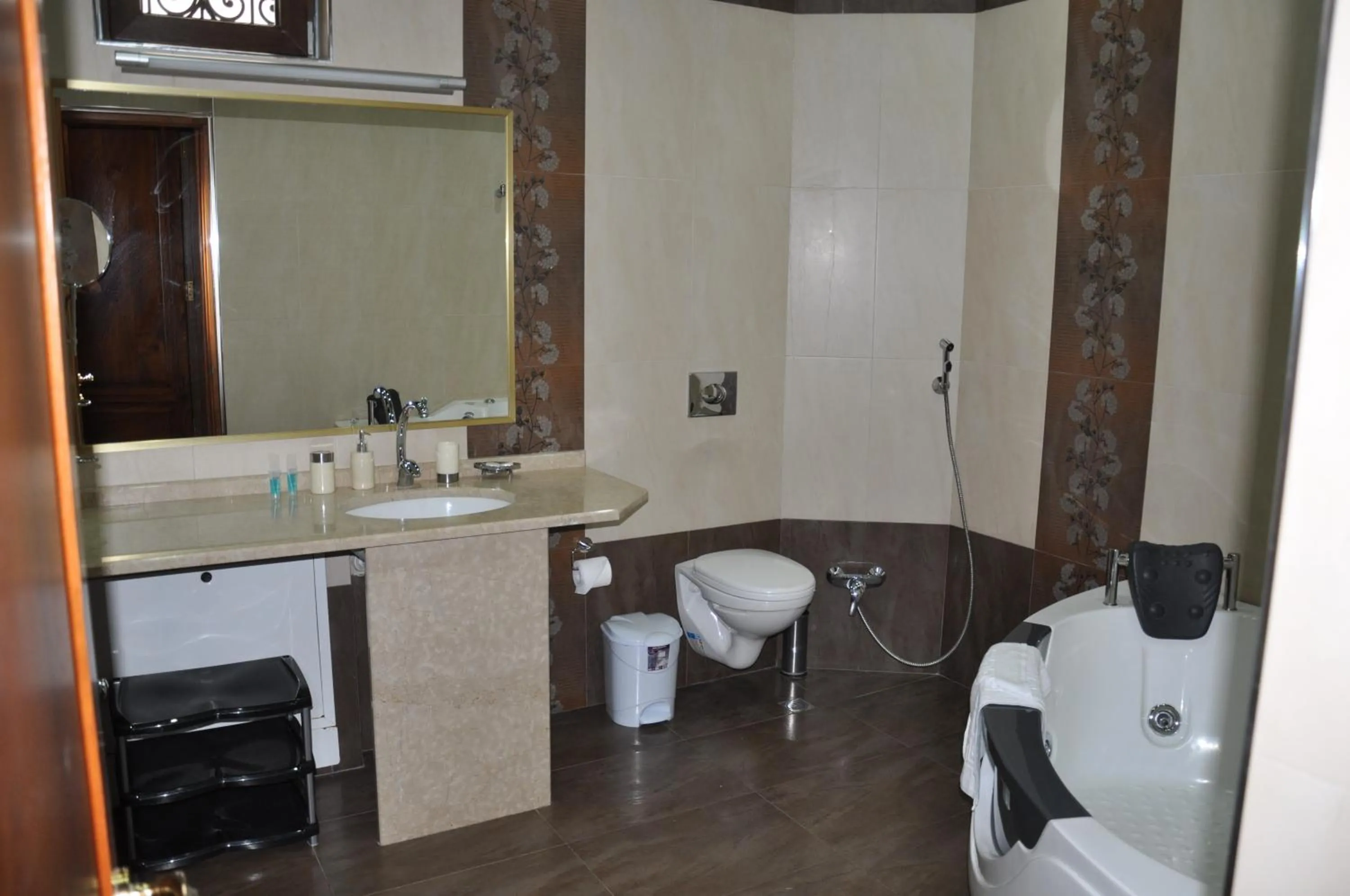 Bathroom in hotel amber