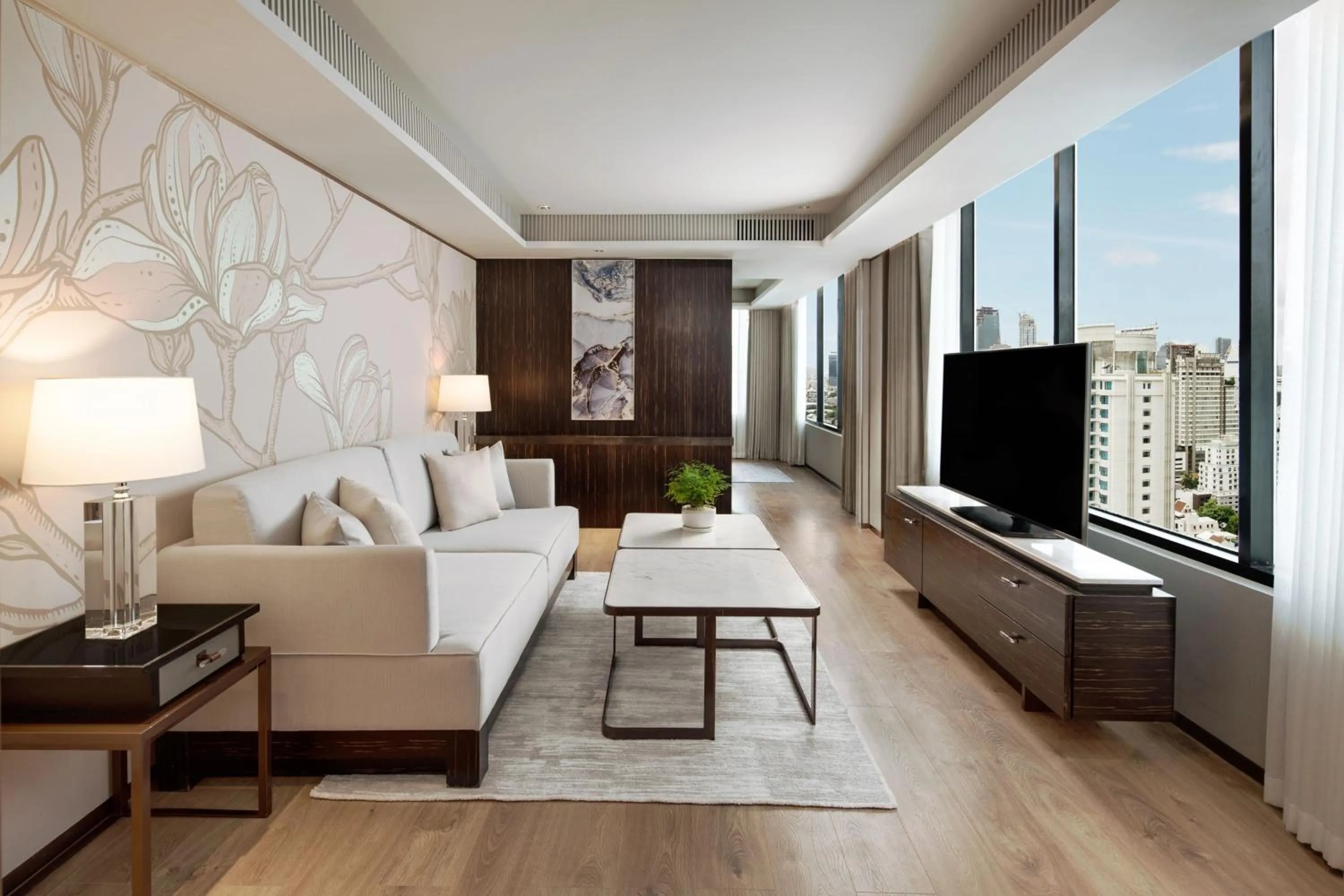 Living room in JW Marriott Hotel Bangkok